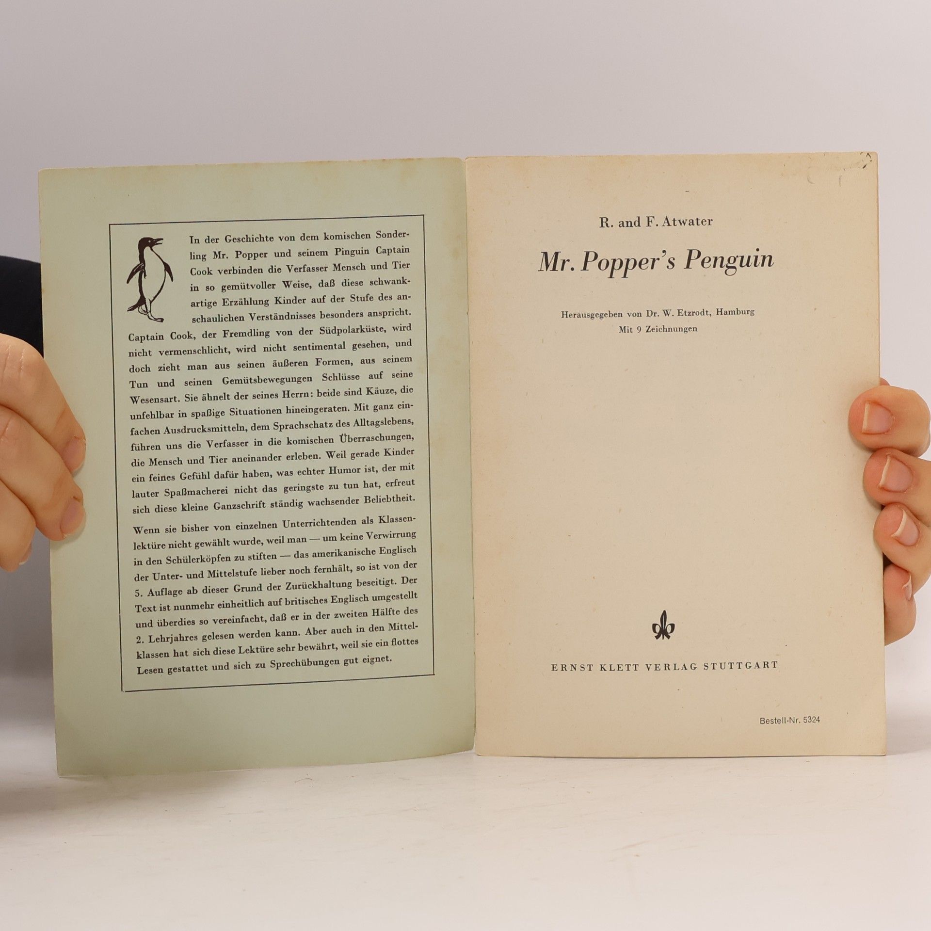 Richard Atwater Mr. Popper’s Penguin