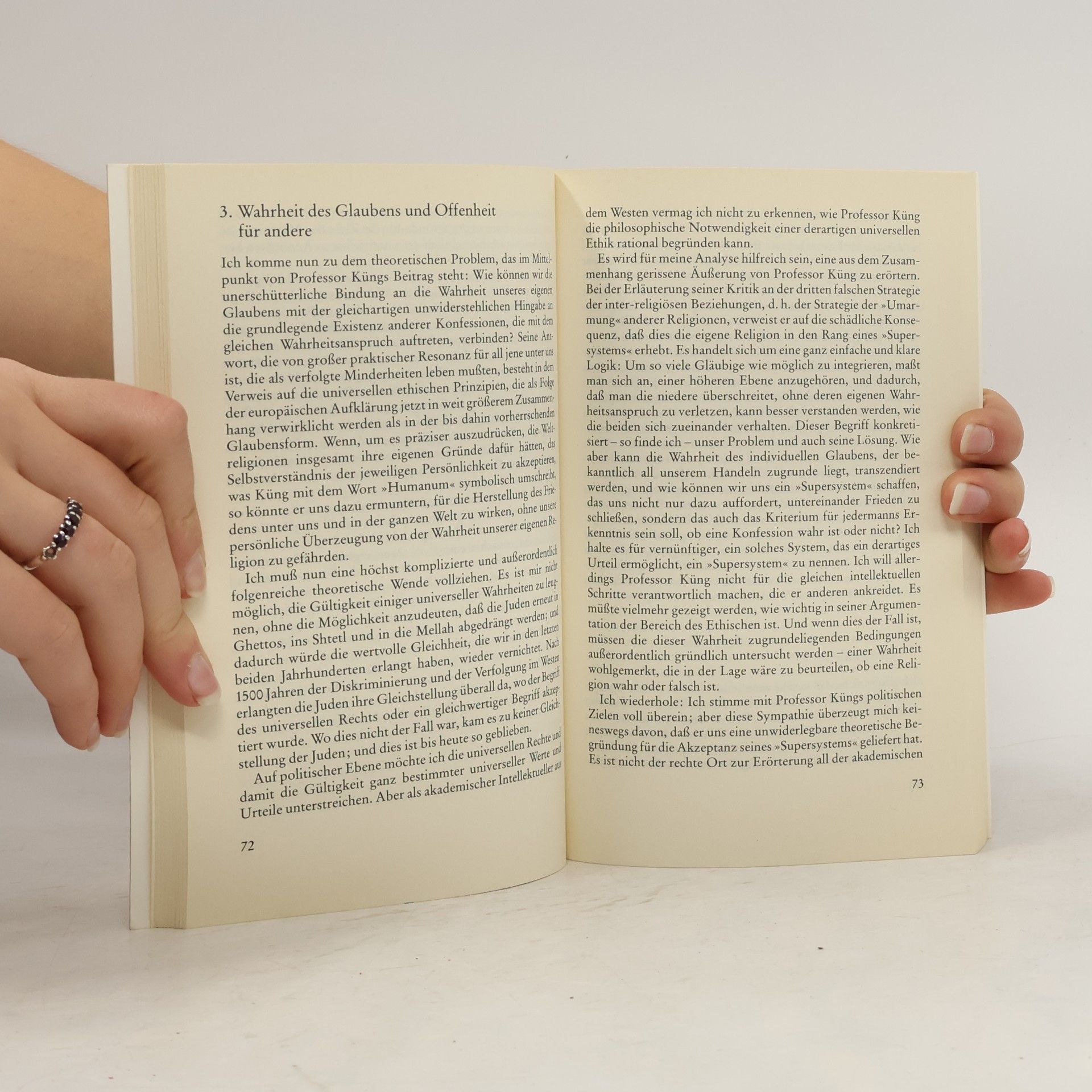 Hans Küng Weltfrieden durch Religionsfrieden