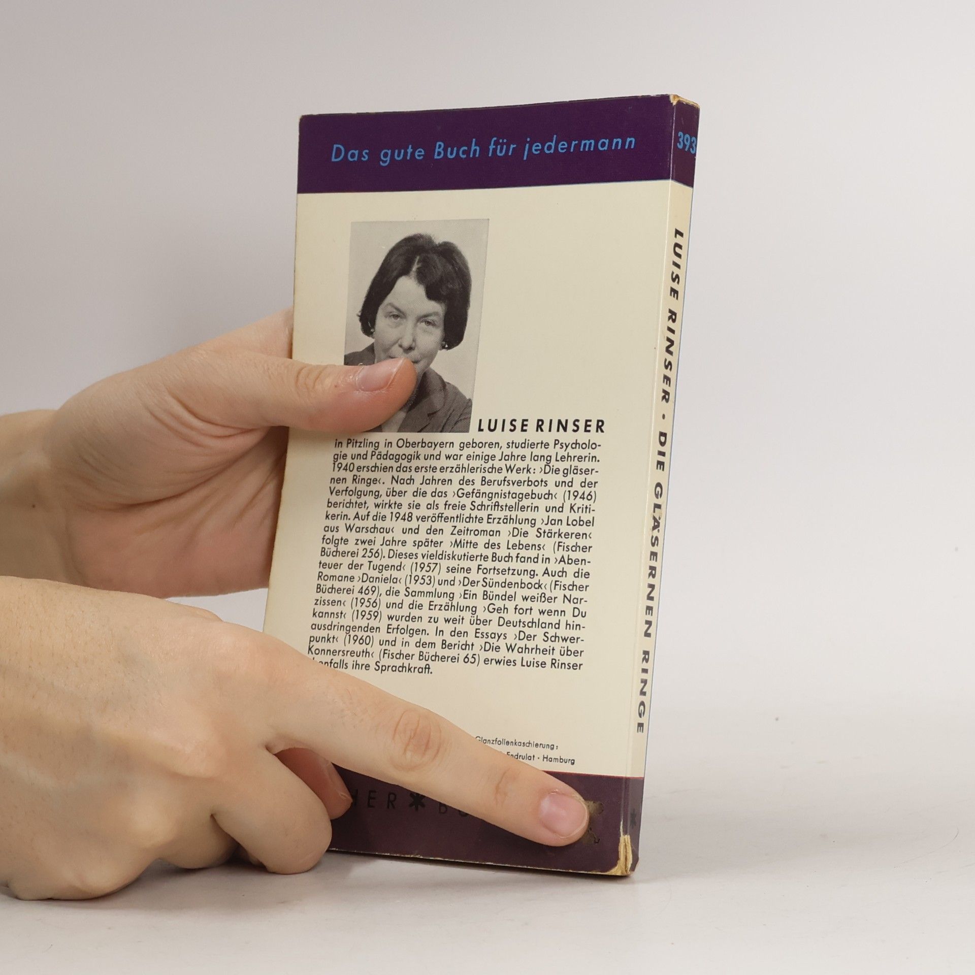 Luise Rinser Die gläsernen Ringe