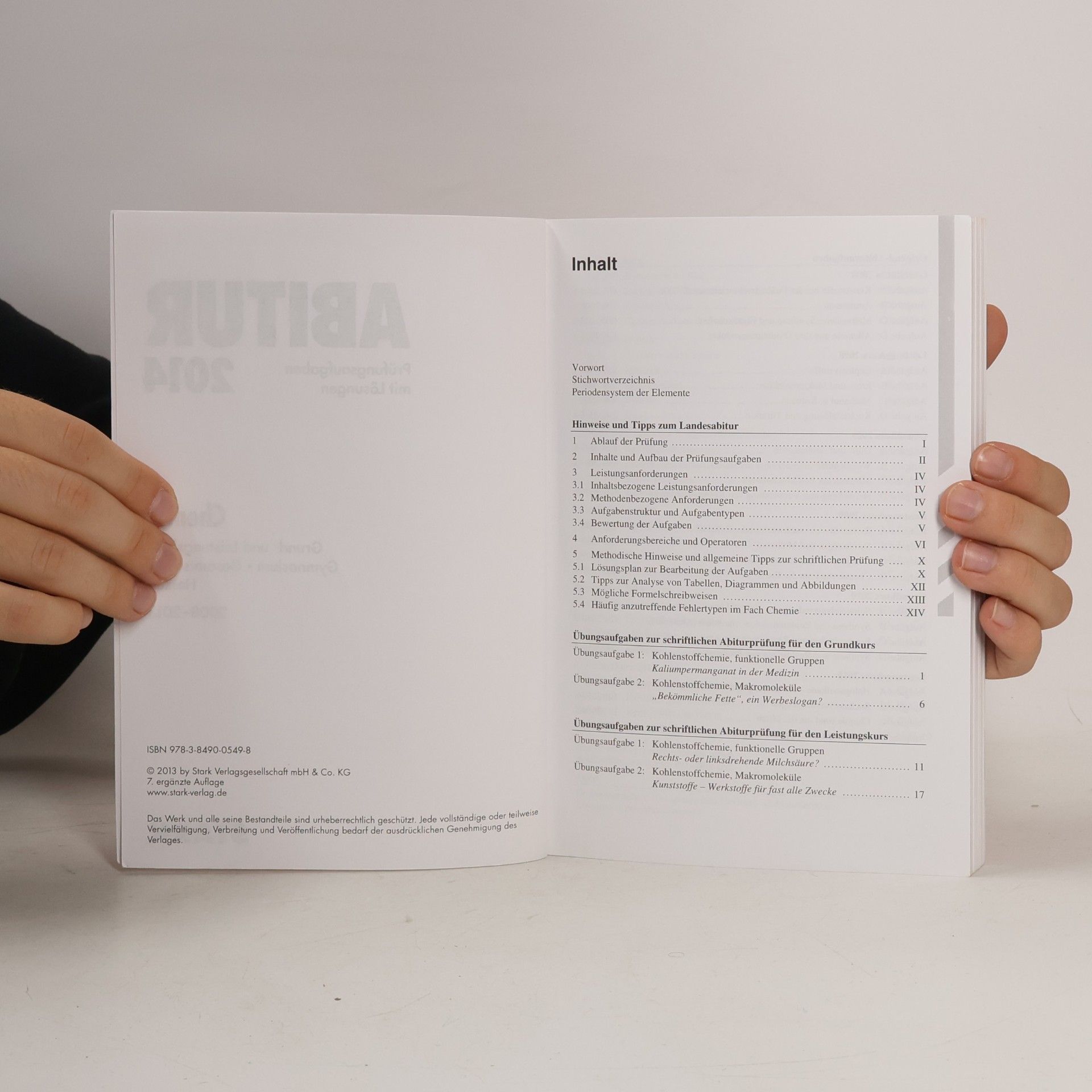 Dietmar Scherr Abitur-Prüfungsaufgaben Gymnasium Hessen / Landesabitur Chemie Grund- und Leistungskurs 2014: Prüfungsaufgaben mit Lösungen.: 2008-2013