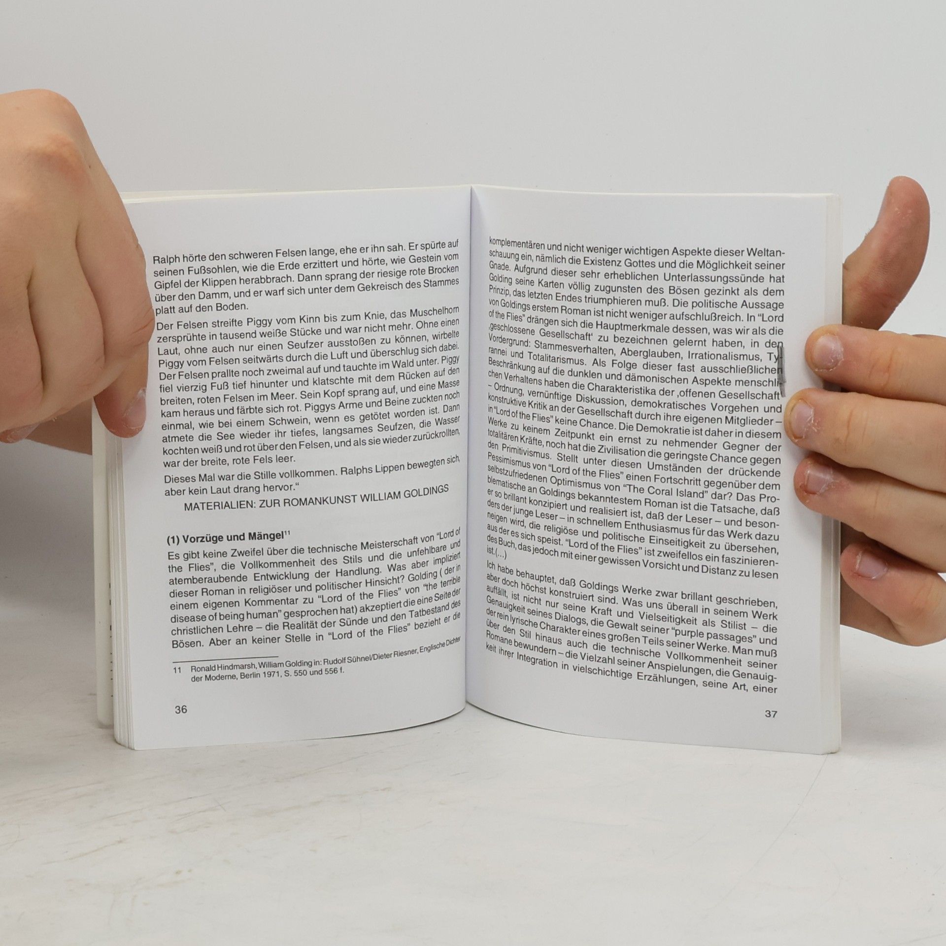Edgar Neis Erläuterungen zu William Golding, Herr der Fliegen (Lord of the flies)