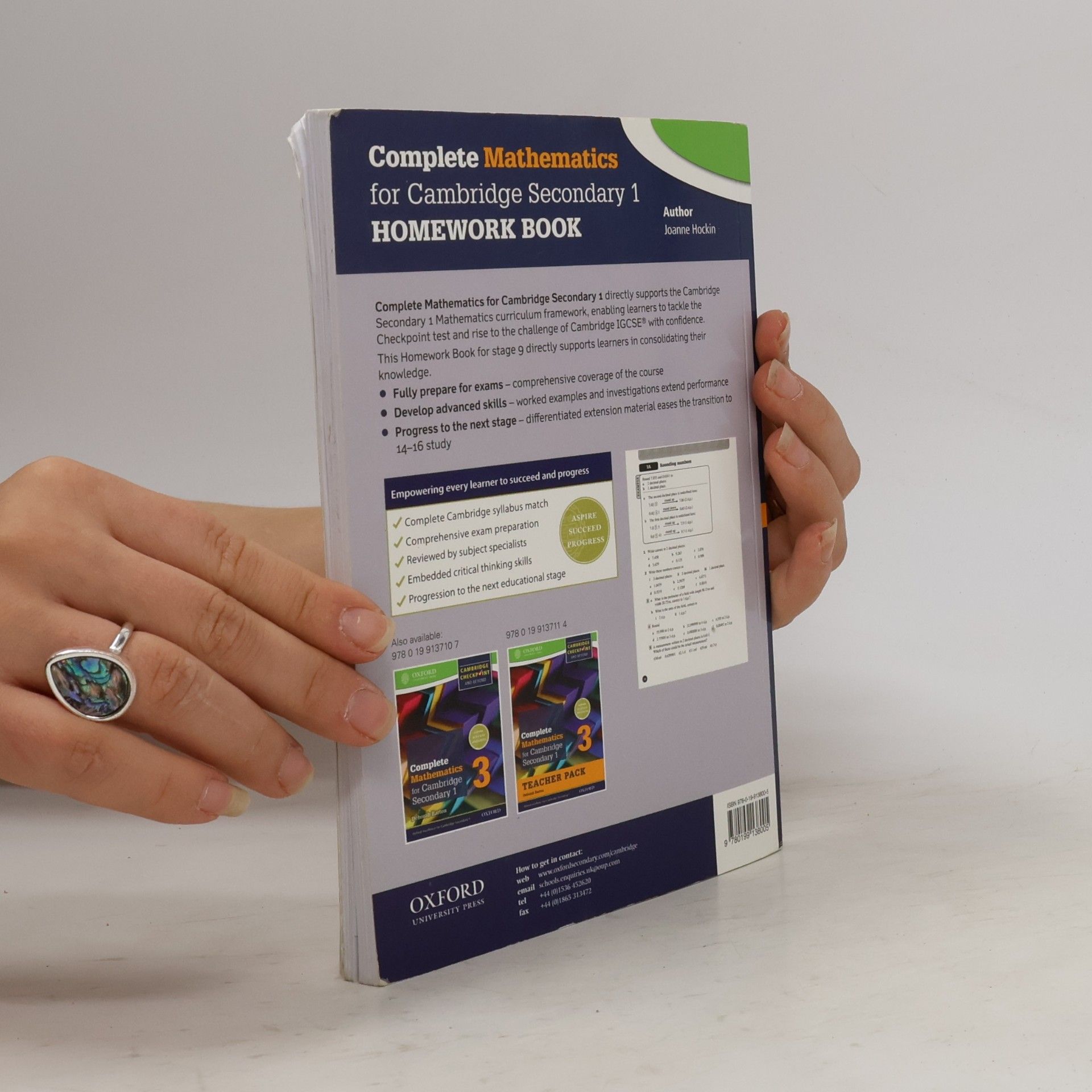 Joanne Hockin Complete Mathematics for Cambridge Secondary 1