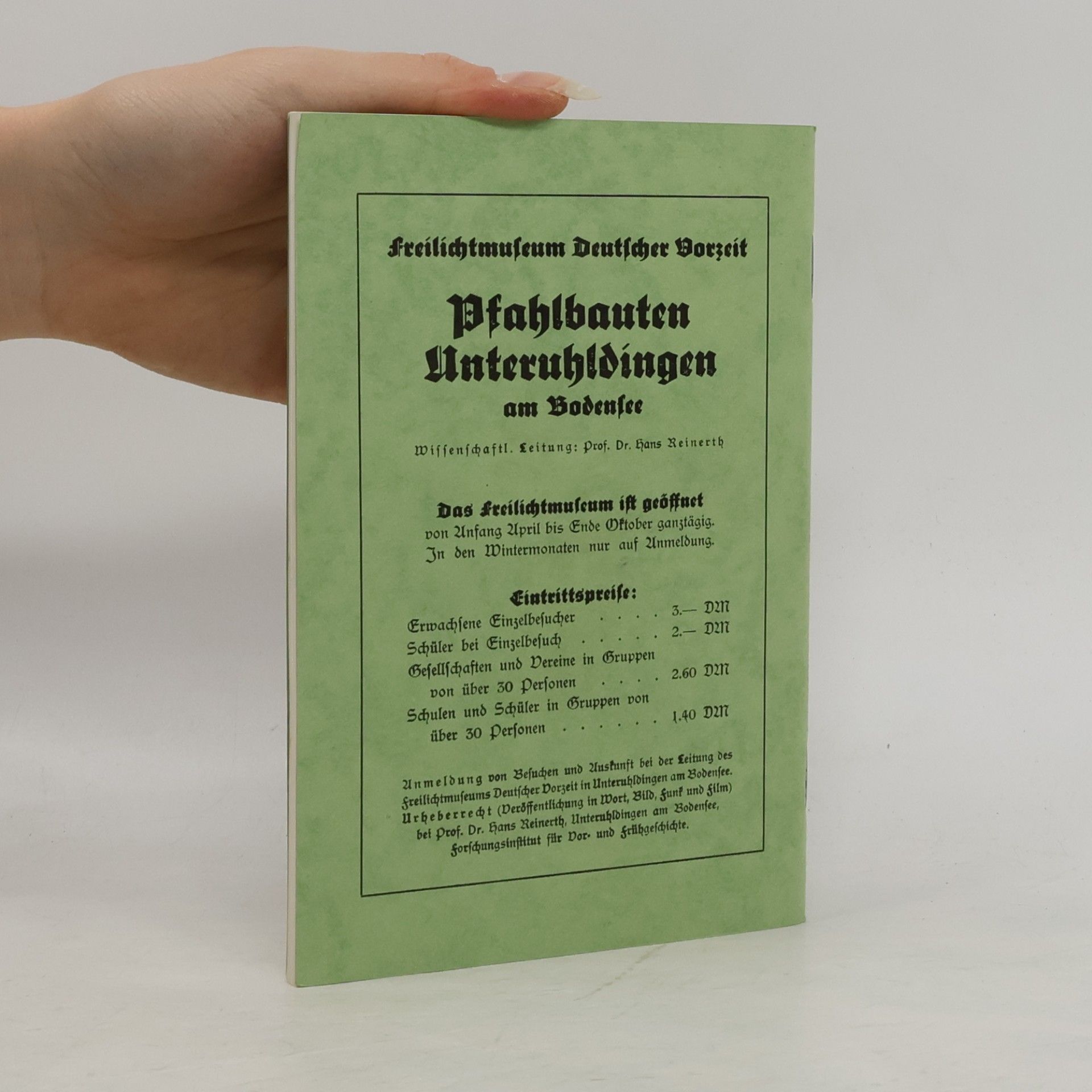 Hans Reinerth Pfahlbauten Unteruhldingen am Bodensee