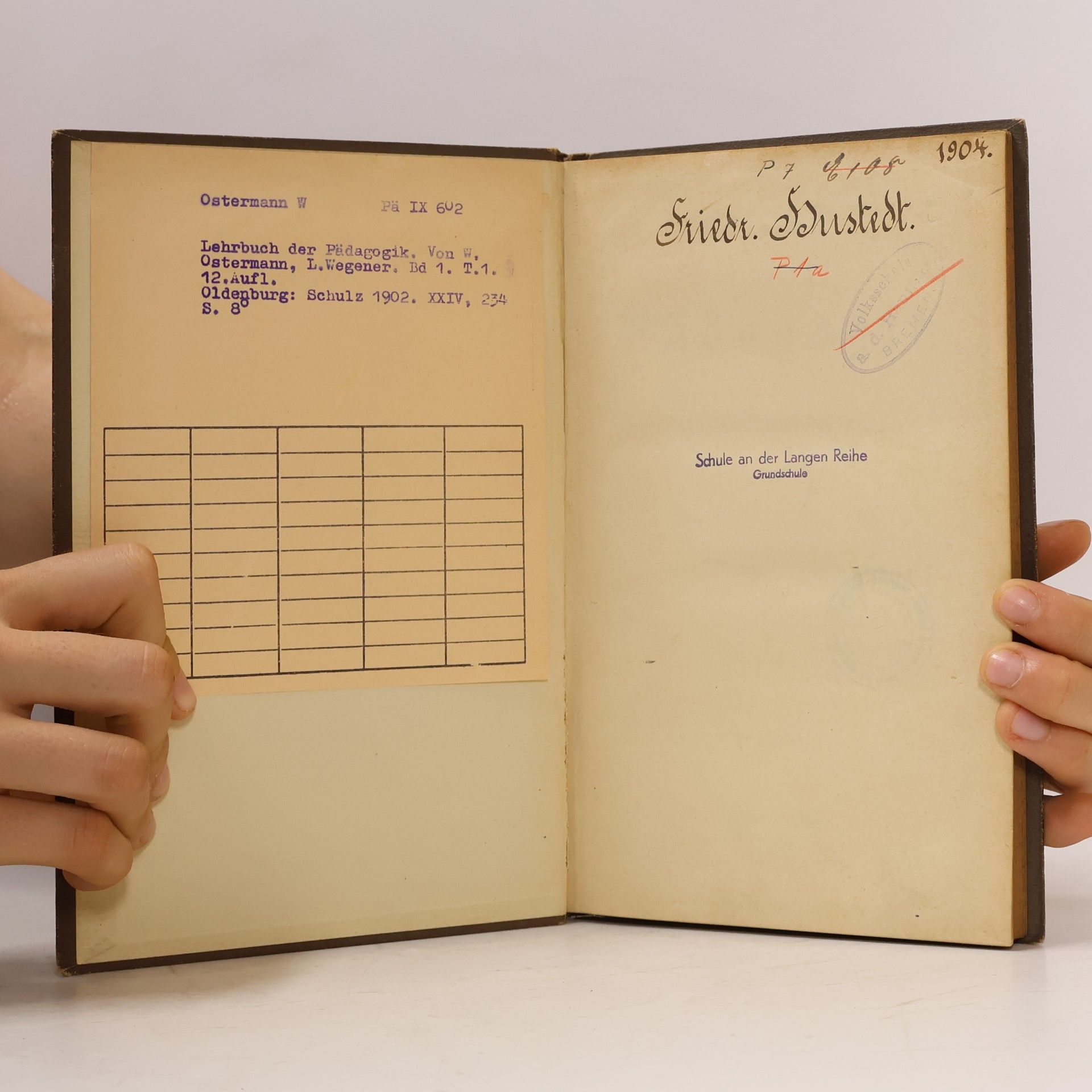 Dr. W. Ostermann Lehrbuch der Pädagogik