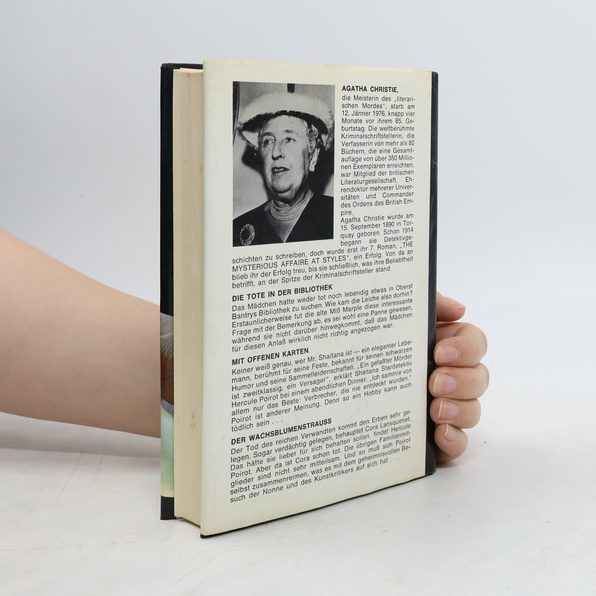 Agatha Christie Die Tote in der Bibliothek. Mit offenen Karten. Der Wachsblumenstrauß