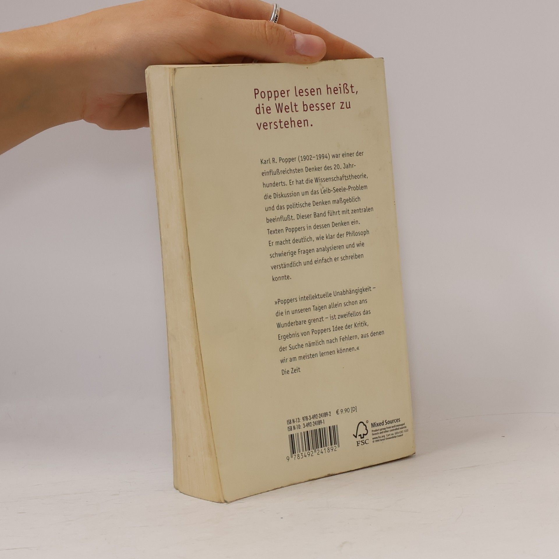 Karl Popper Alle Menschen sind Philosophen