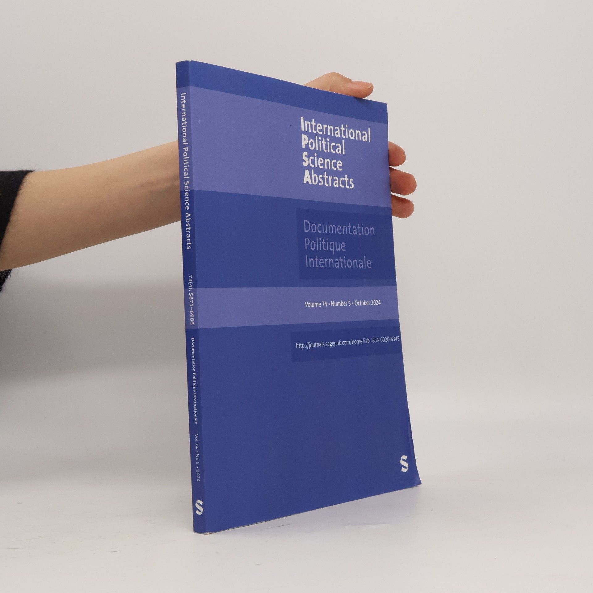 Autorenkollektiv International Political Science Abstracts. Vol. 74, Number 5