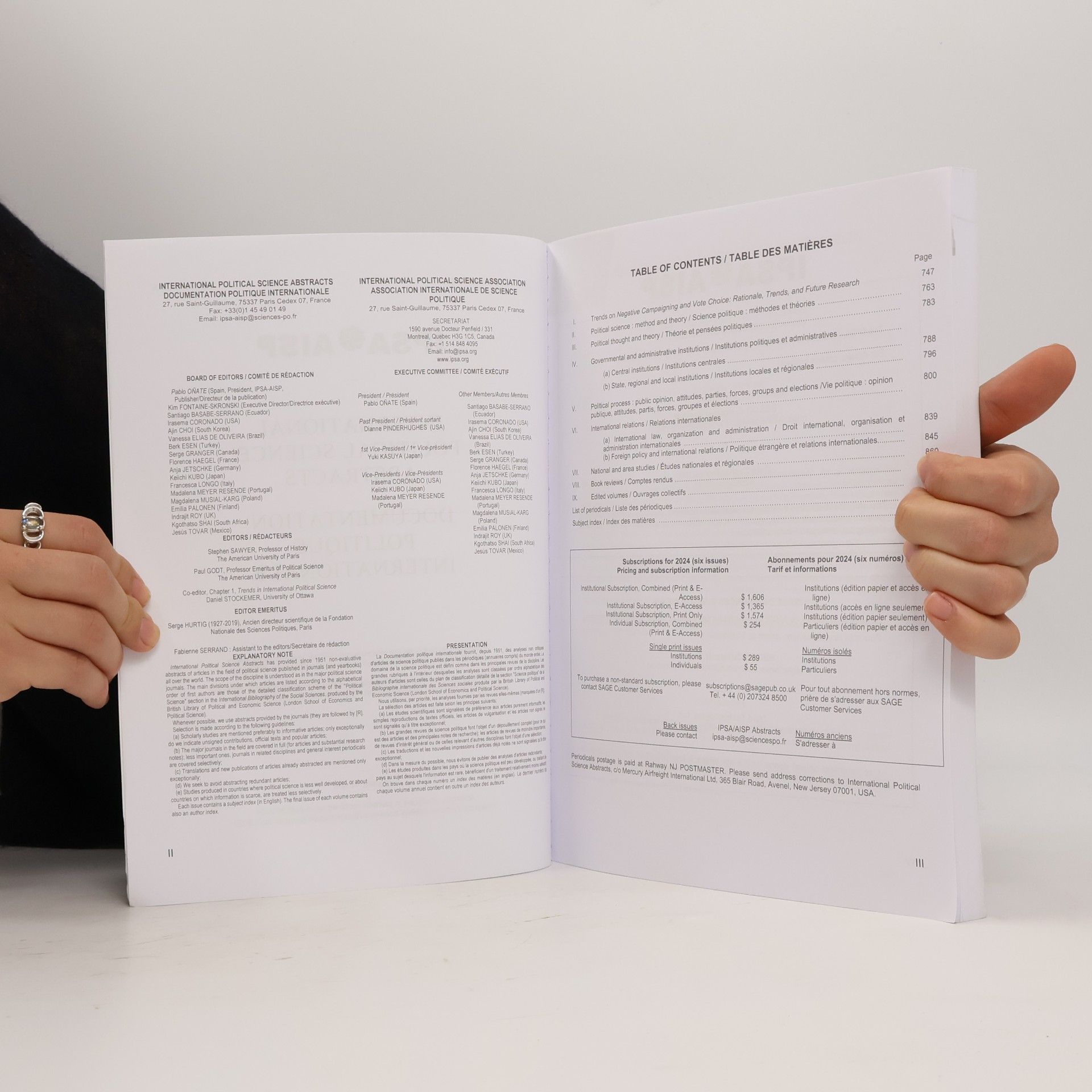 Autorenkollektiv International Political Science Abstracts. Vol. 74, Number 5