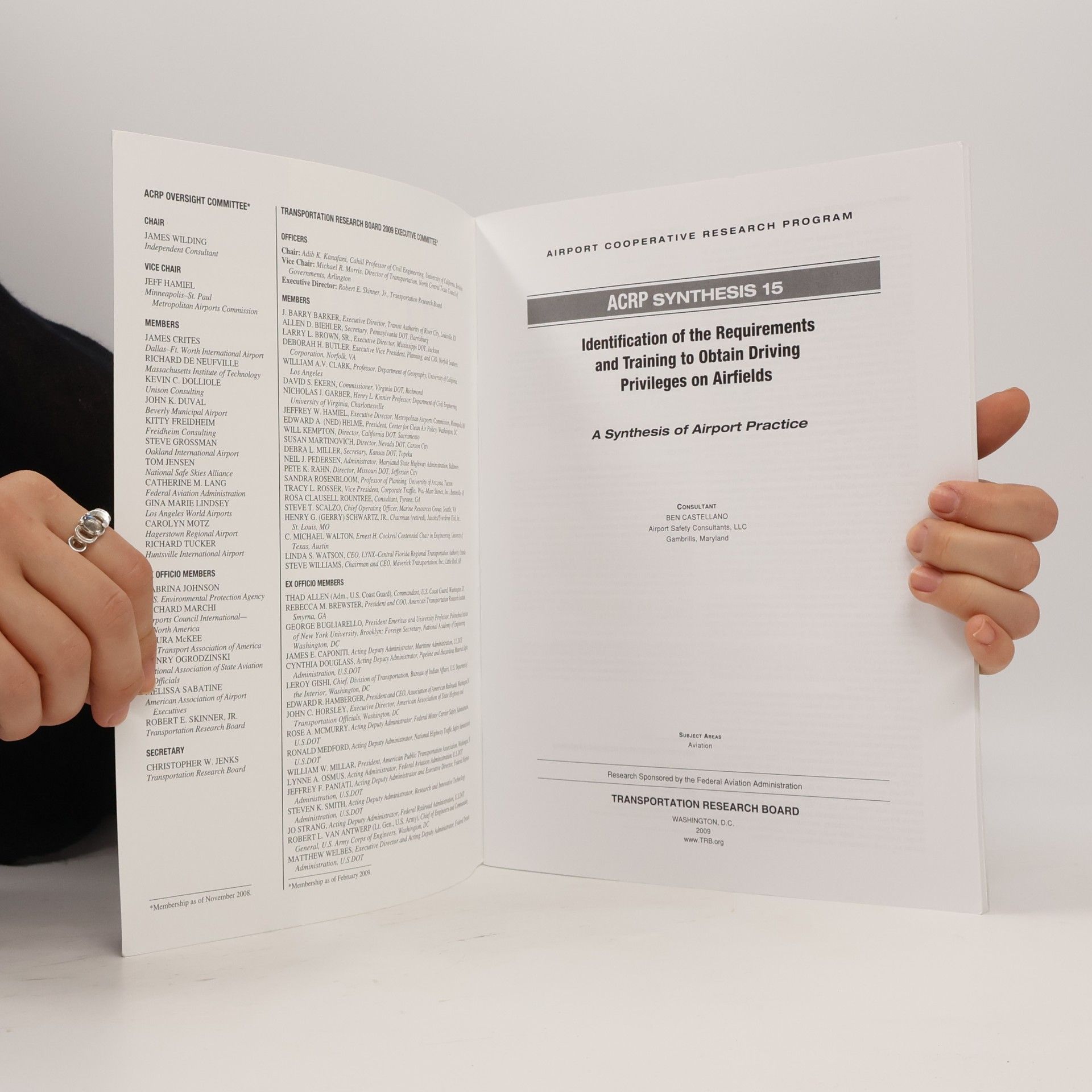 Ben Castellano Identification of the Requirements and Training to Obtain Driving Privileges on Airfields