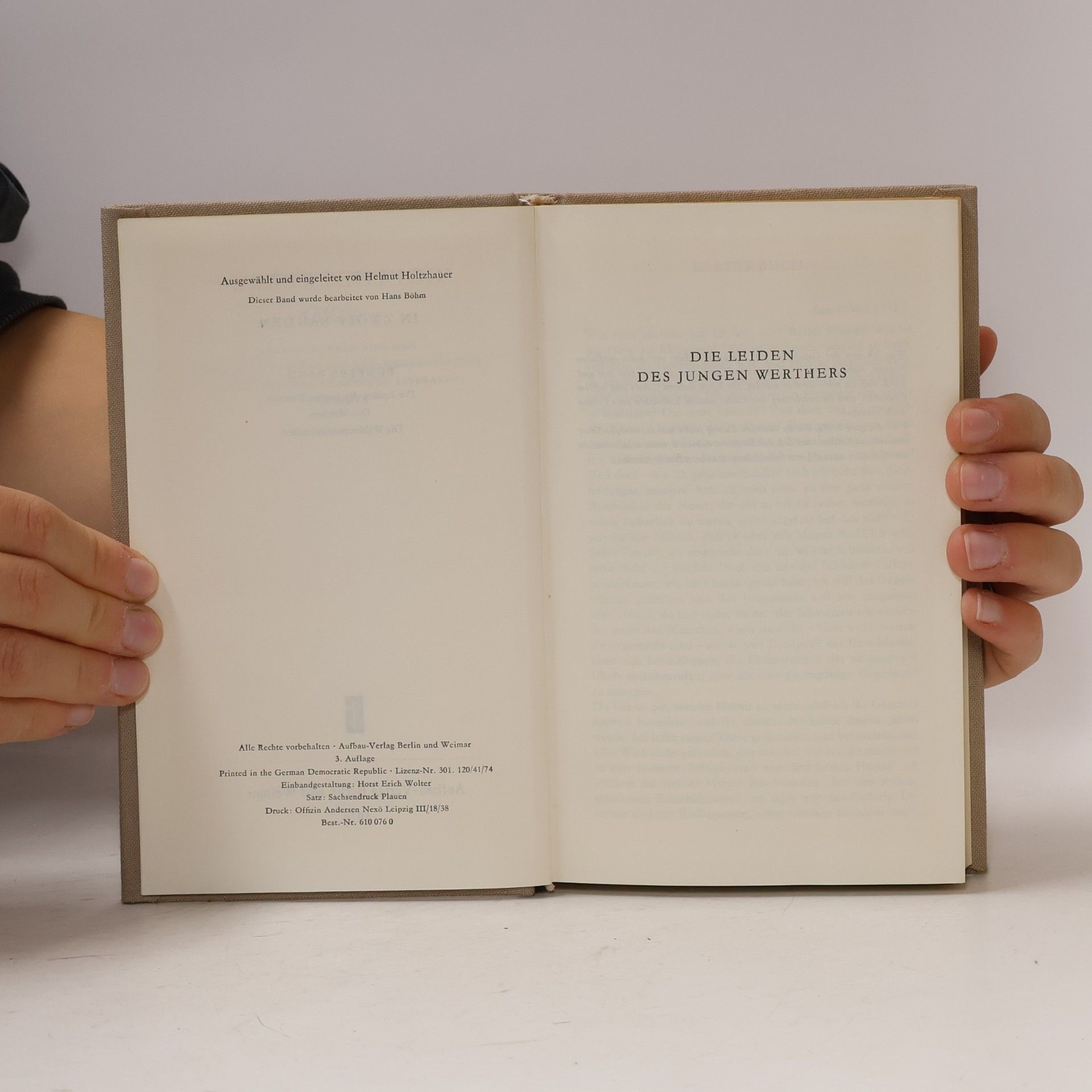 Johann Wolfgang von Goethe Goethes Werke in zwolf Bänden. Band 5