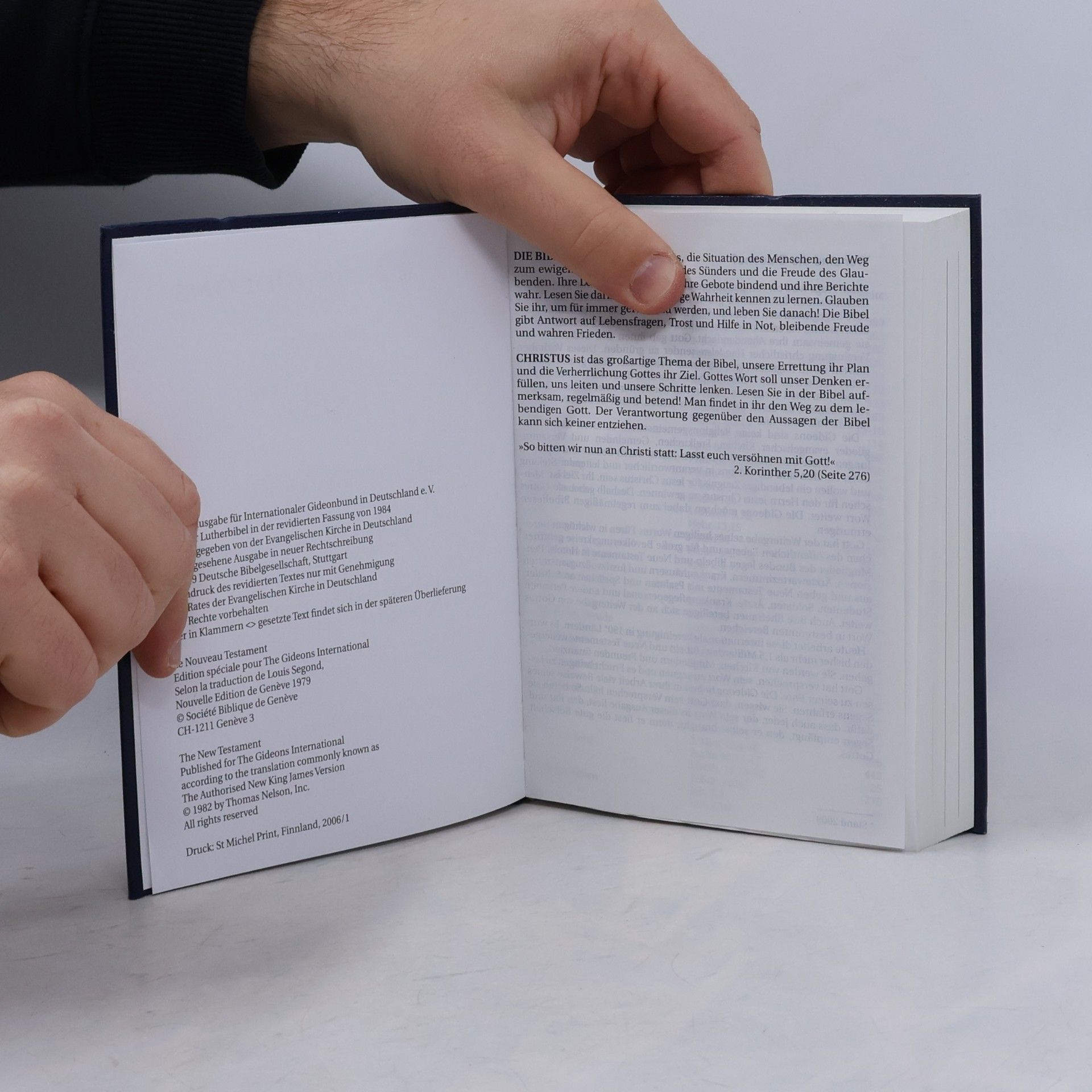 Louis Segond Das Neue Testament. Le Nouveau Testament. The New Testament