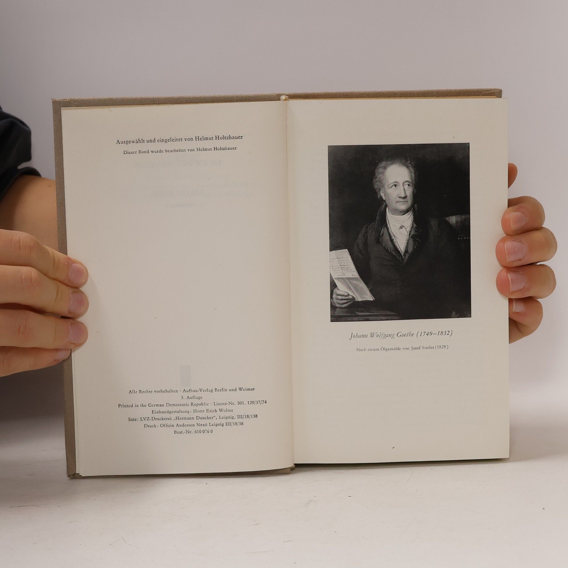 Johann Wolfgang von Goethe Goethes Werke 1