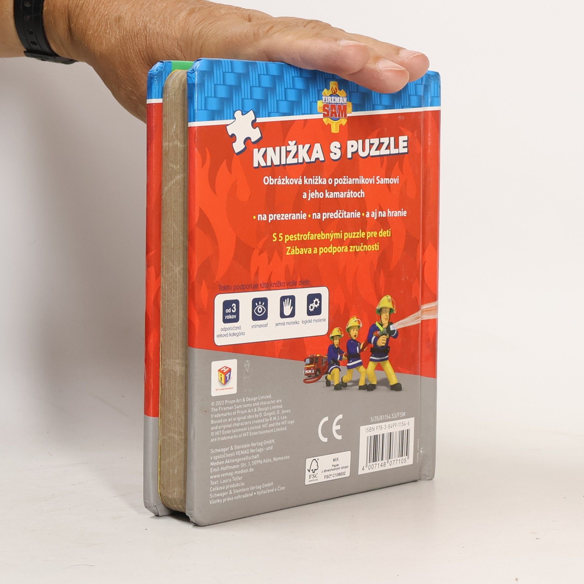 Laura Teller Fireman Sam. Knižka s puzzle