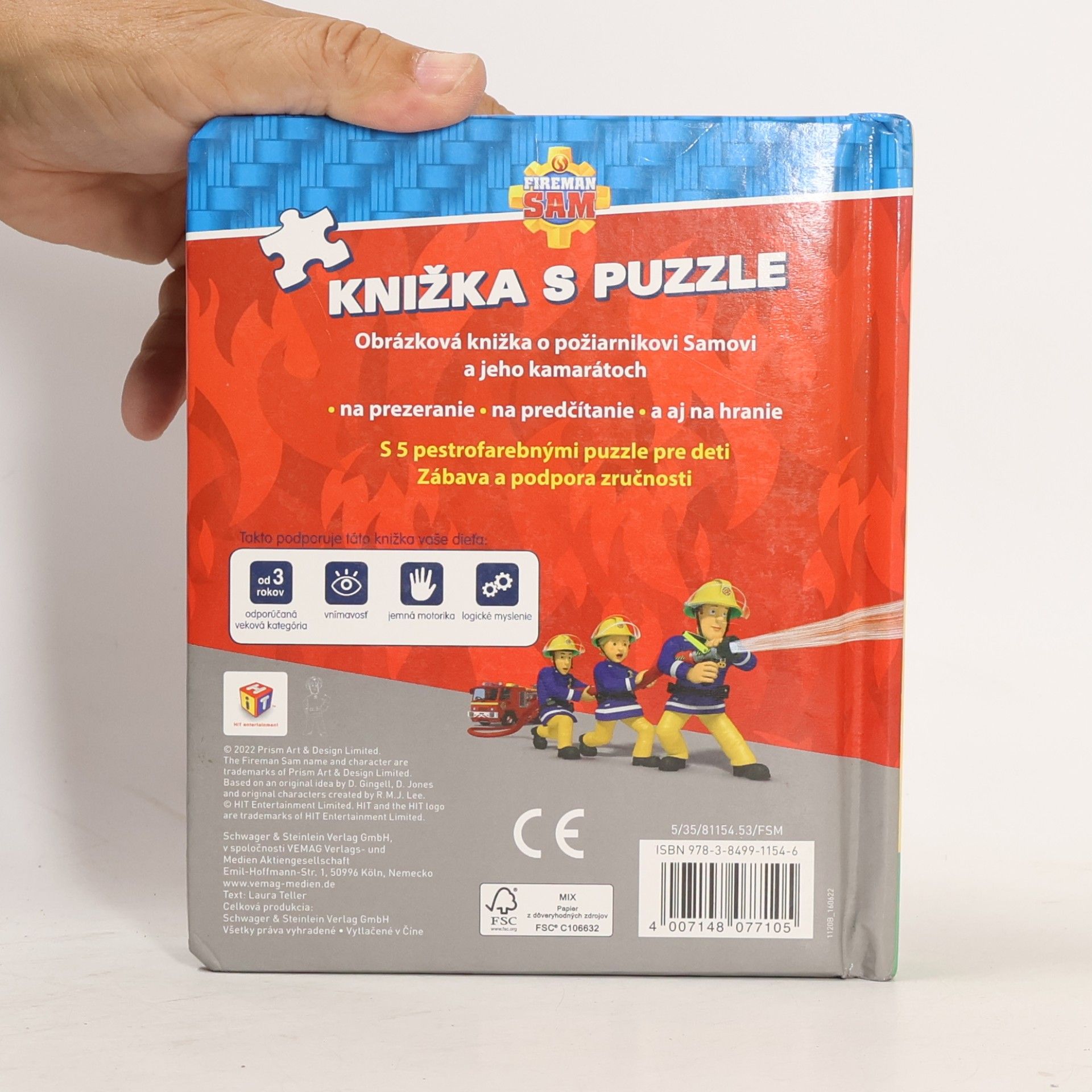 Laura Teller Fireman Sam. Knižka s puzzle