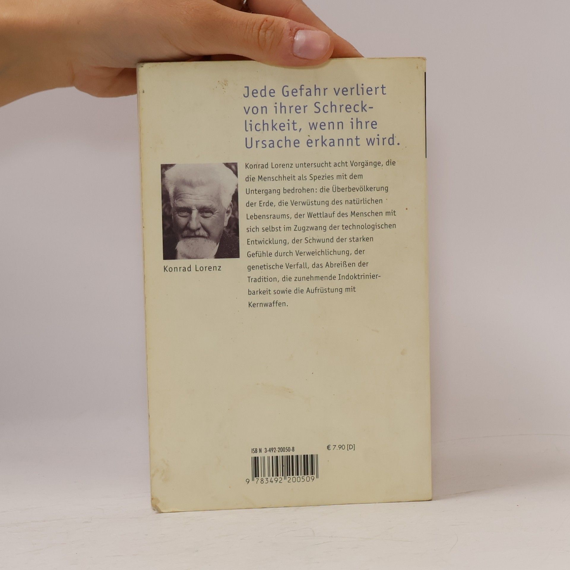 Konrad Lorenz Die acht Todsünden der zivilisierten Menschheit