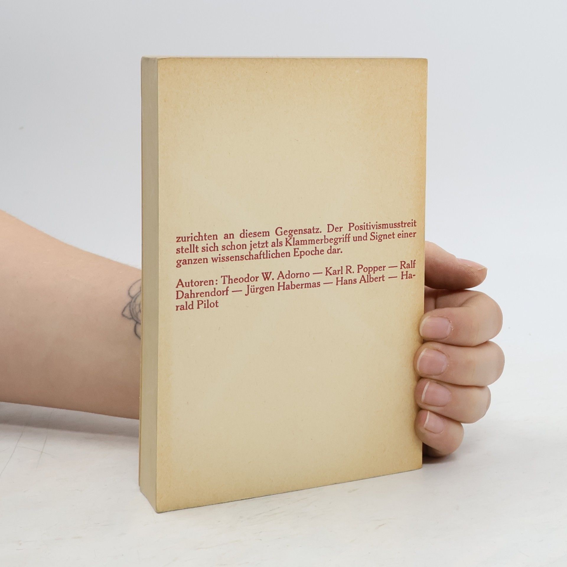 Theodor W. Adorno Der Positivismusstreit in der deutschen Soziologie