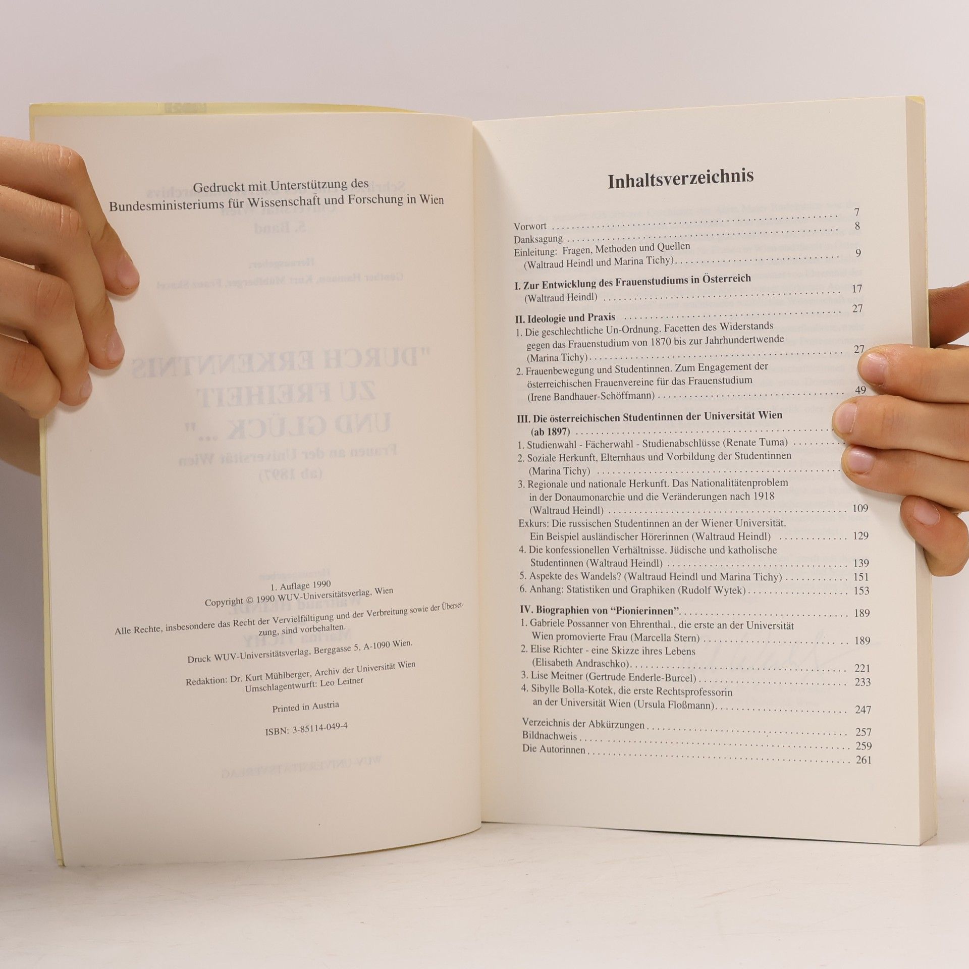 Waltraud Heindl Langer Schriftenreihe des Universitätsarchivs: Universität Wien: Durch Erkenntnis zu Freiheit und Glück ...