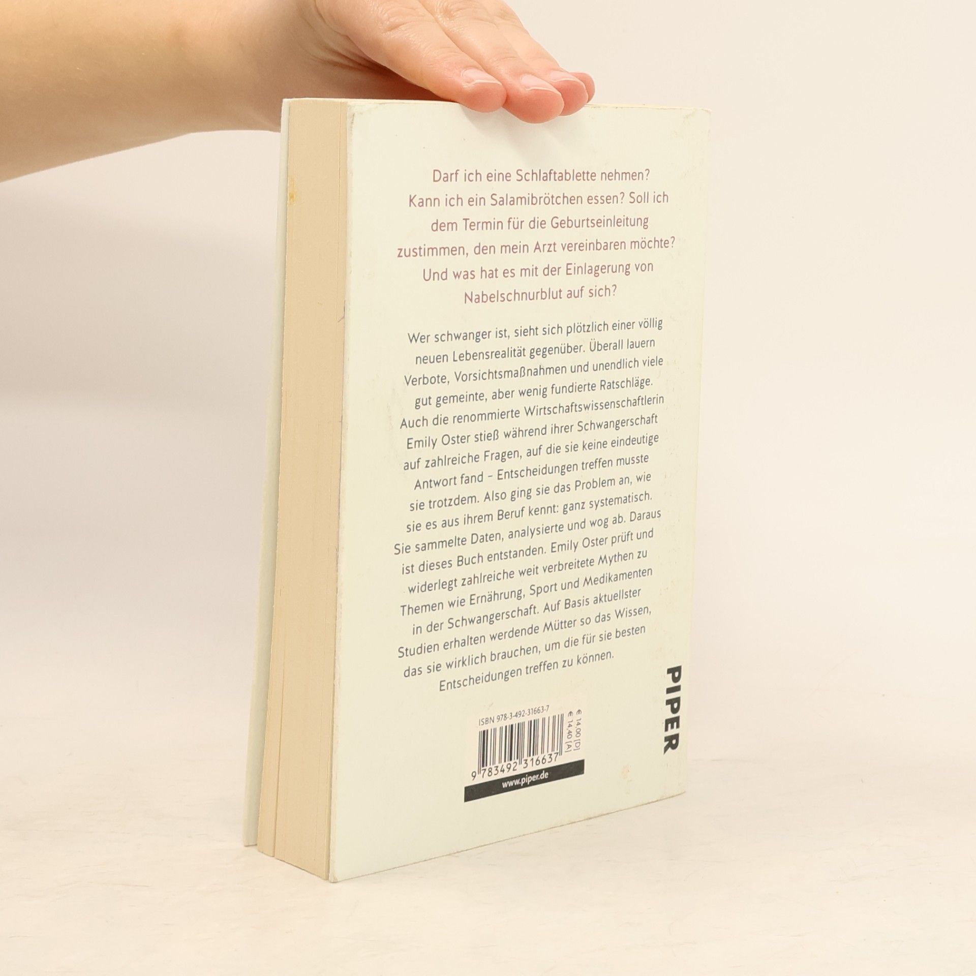 Emily Oster Das einzig wahre Schwangerschafts-Handbuch