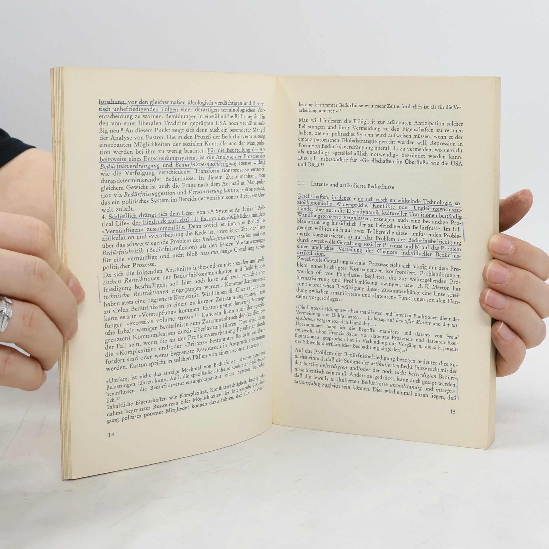 Bernhard Badura Bedürfnisstruktur und politisches System