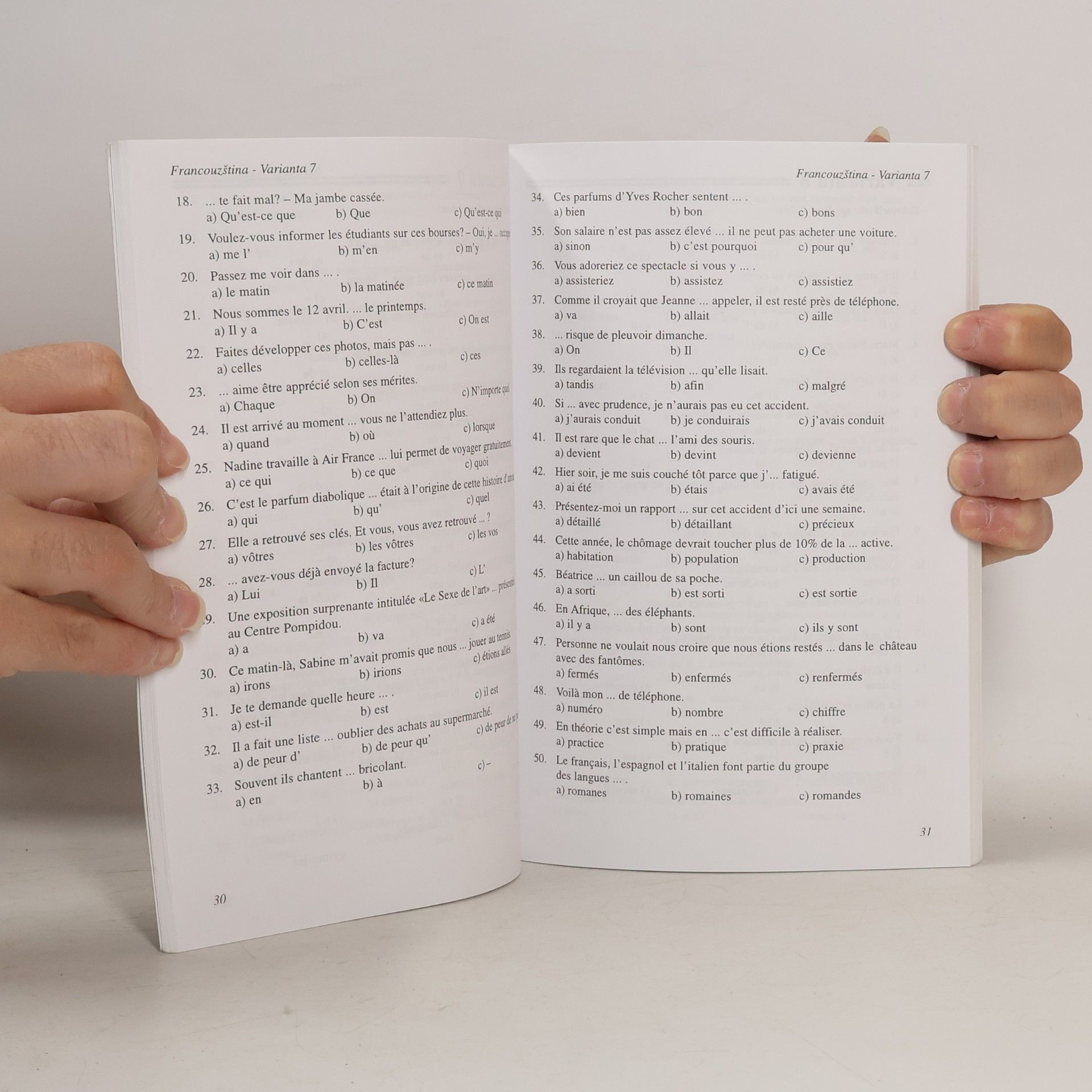 Various authors Francouzština, španělština, italština. Testy k přijímacím zkouškám na VŠE v Praze