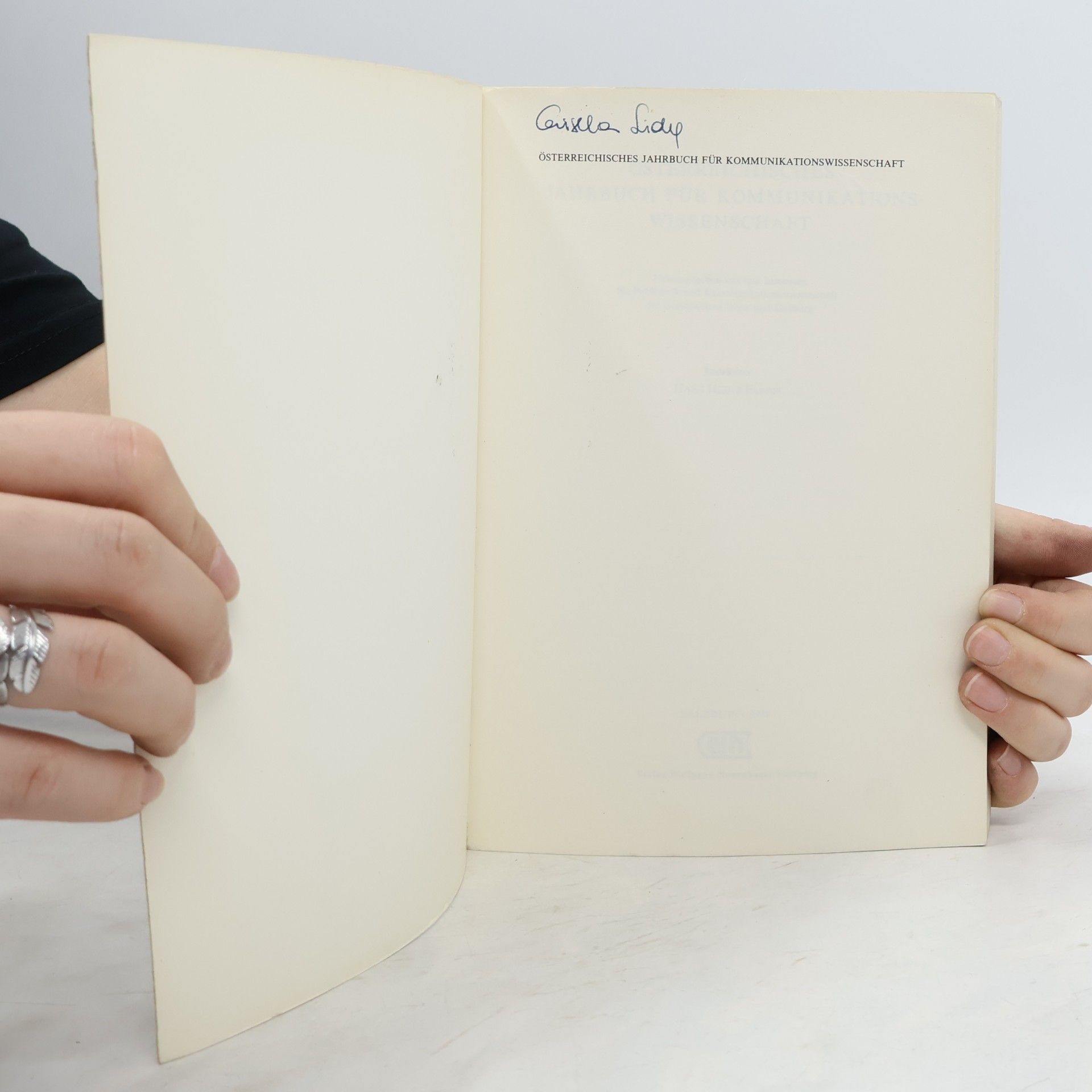 Ulf Birbaumer Österreichisches Jahrbuch für Kommunikationswissenschaft 1/1979