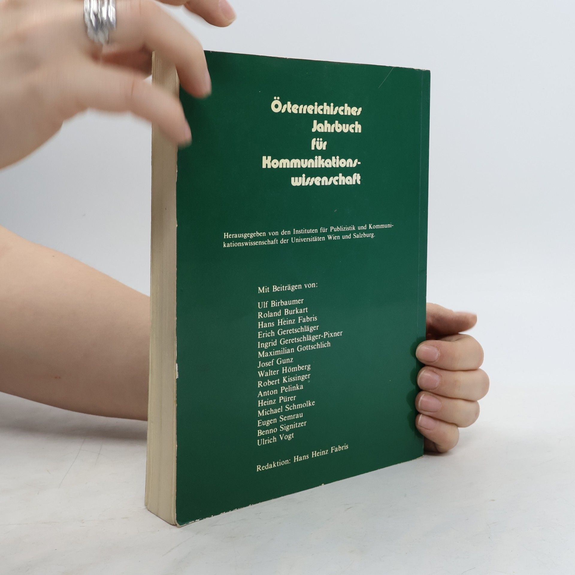 Ulf Birbaumer Österreichisches Jahrbuch für Kommunikationswissenschaft 1/1979