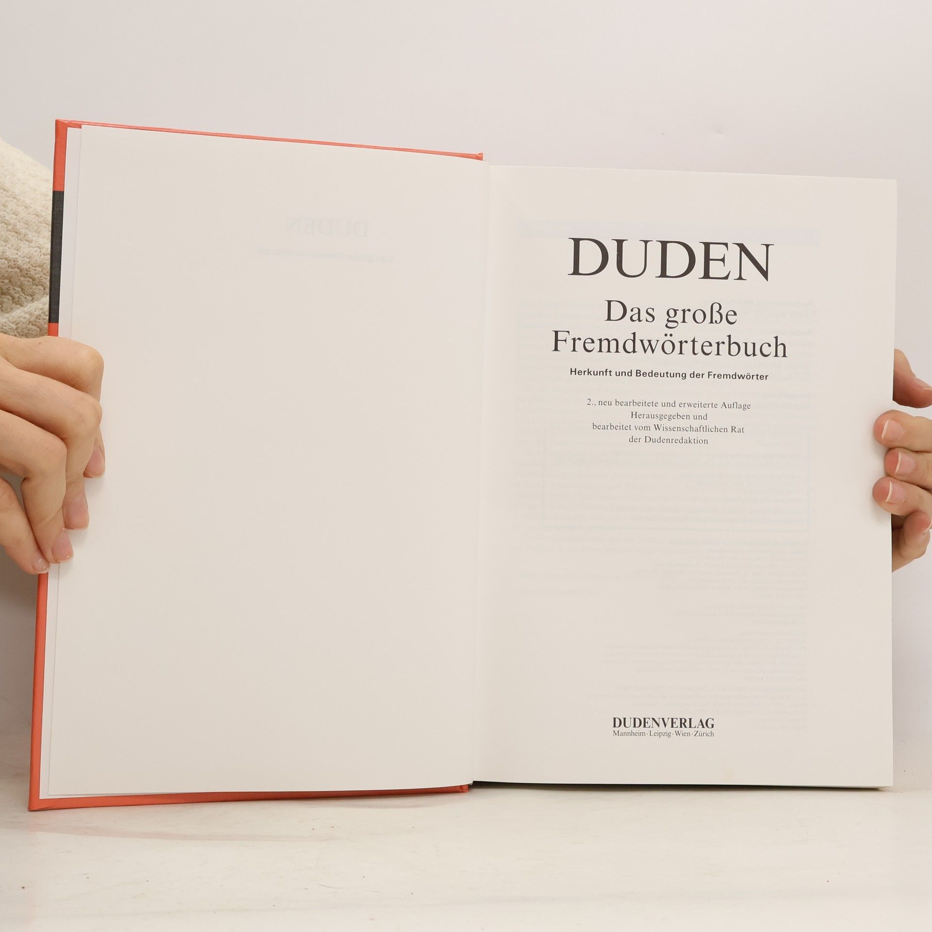 Dieter Baer Duden, Das große Fremdwörterbuch