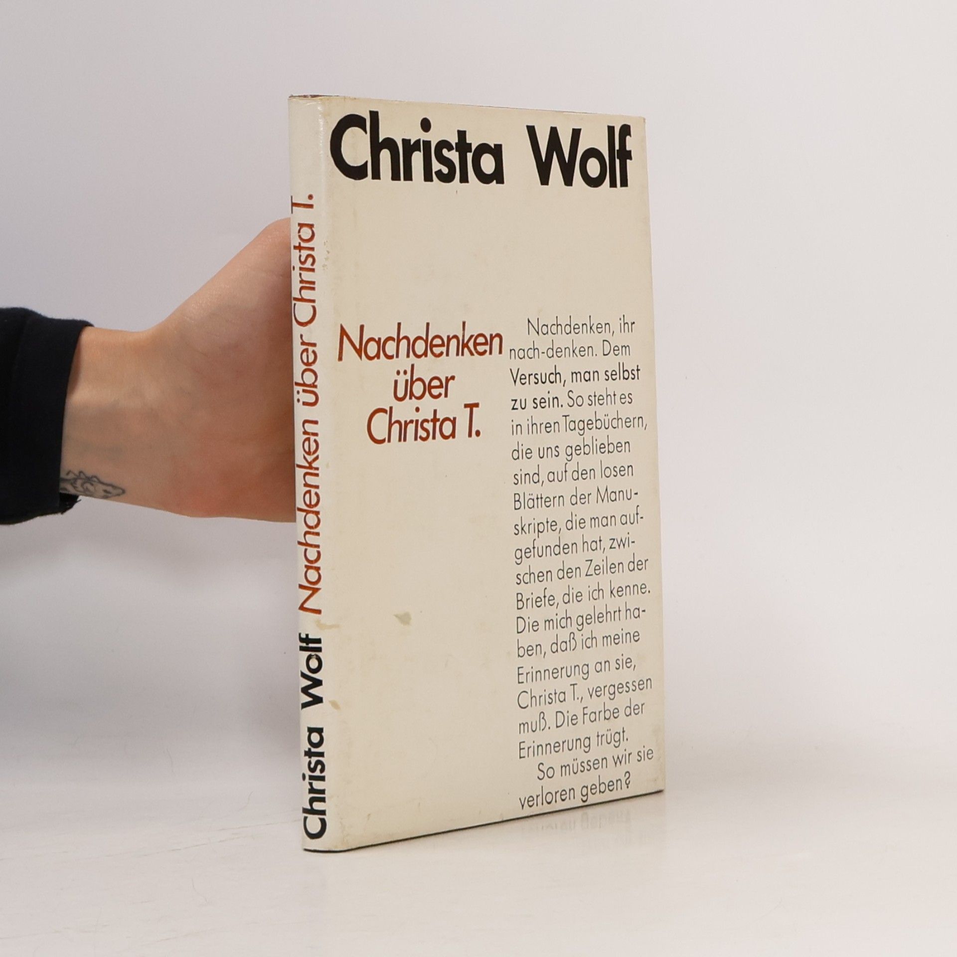 Christa Wolf Nachdenken über Christa T.