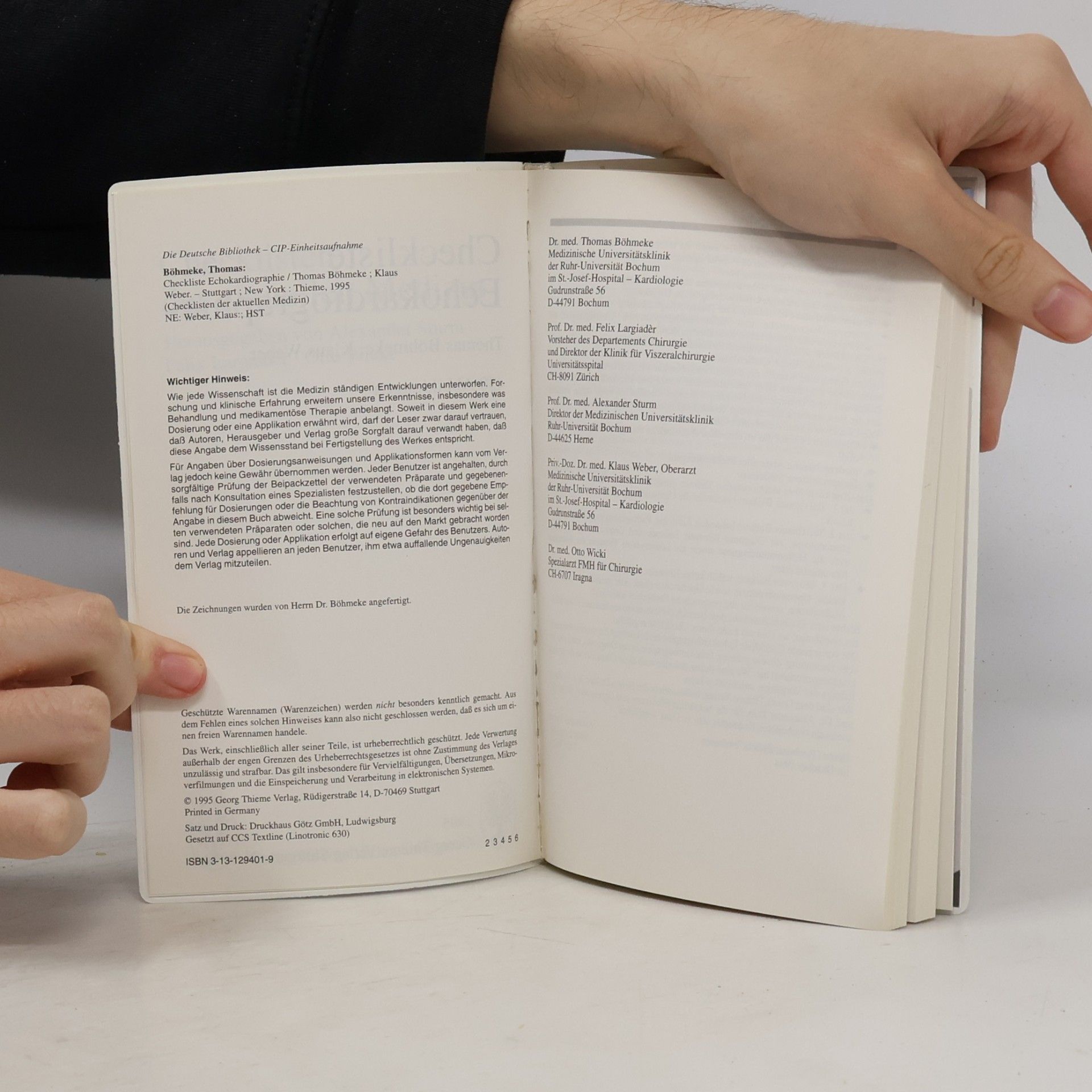 Thomas Böhmeke Checkliste Echokardiographie