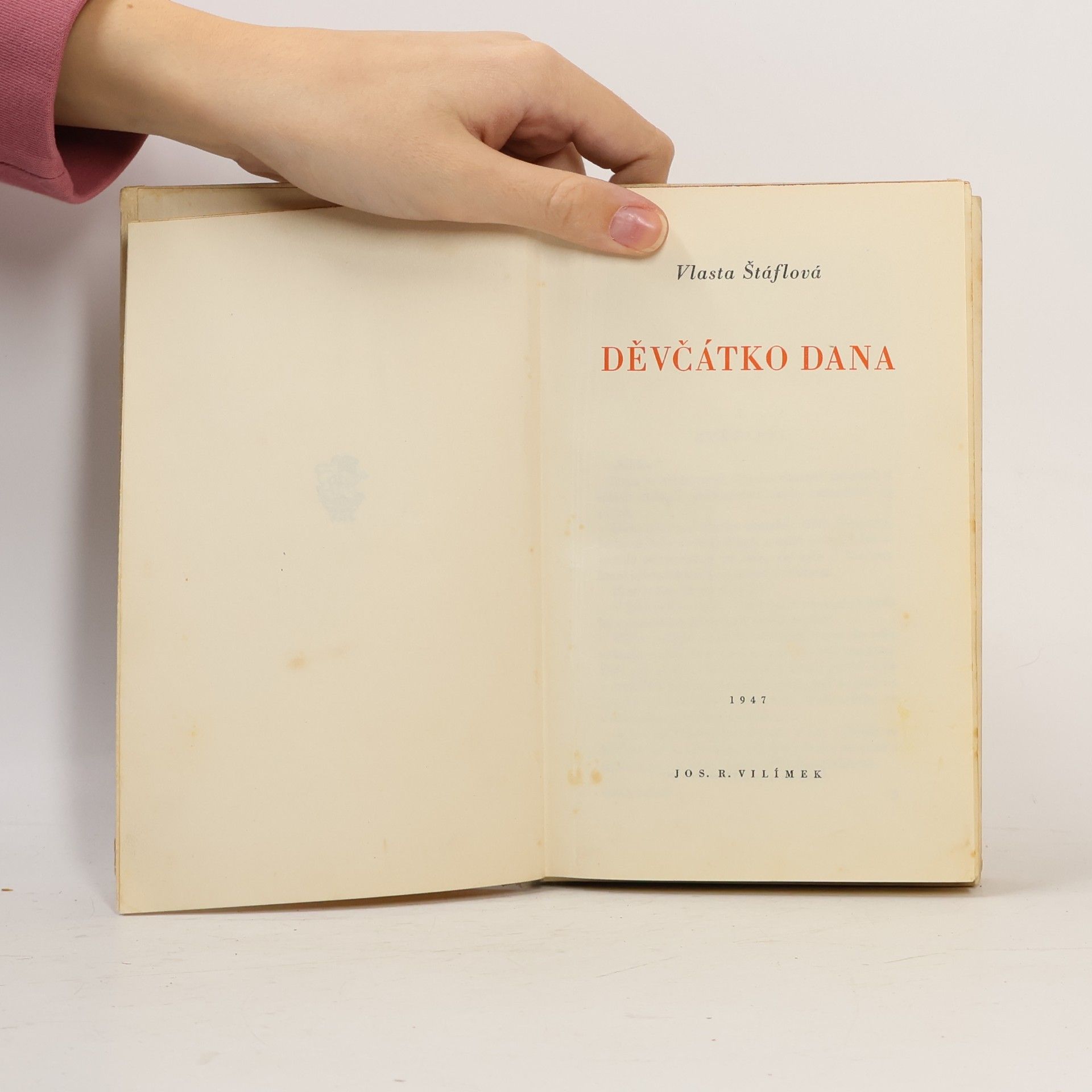 Vlasta Štáflová Děvčátko Dana