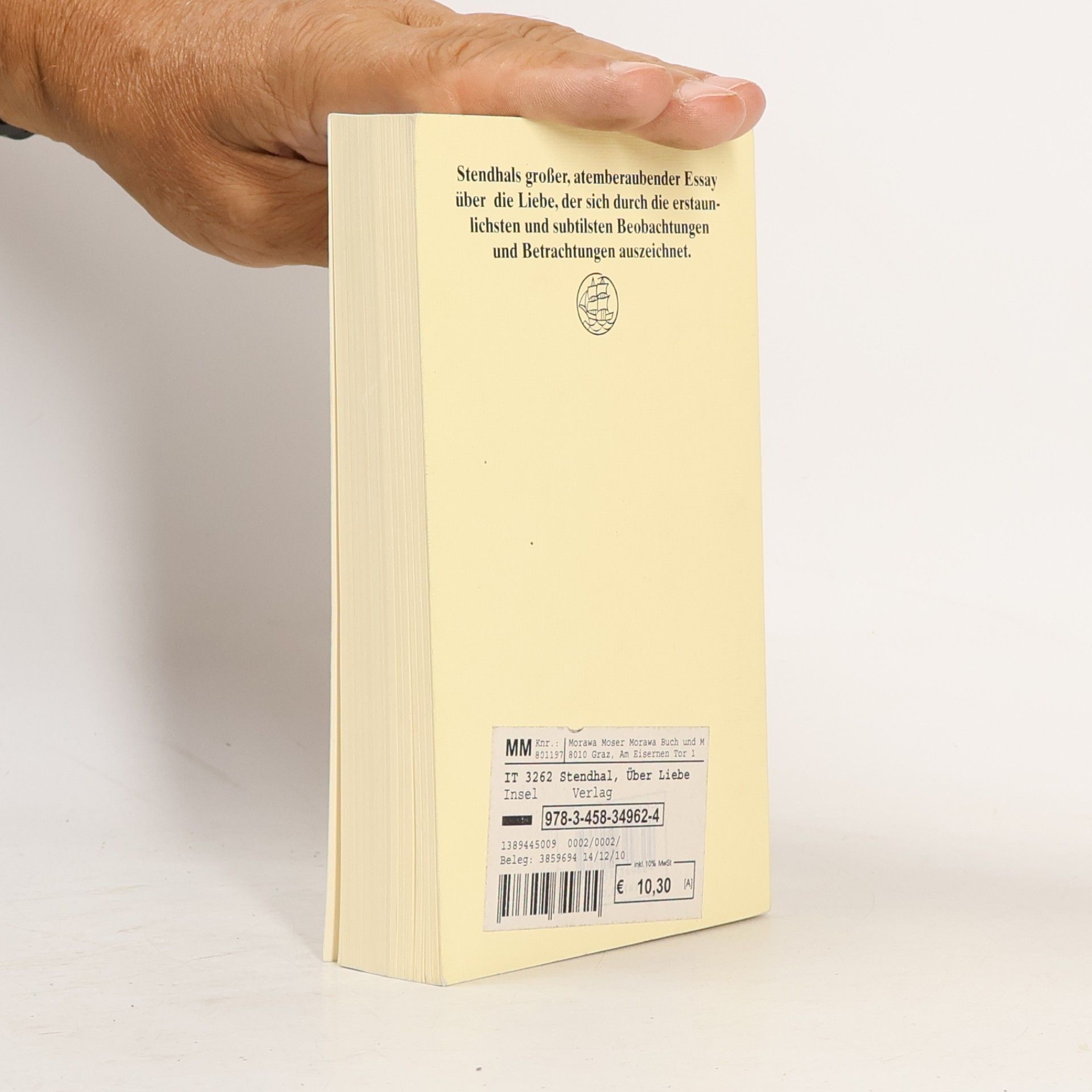 Stendhal Insel Taschenbuch - 3262: Über die Liebe