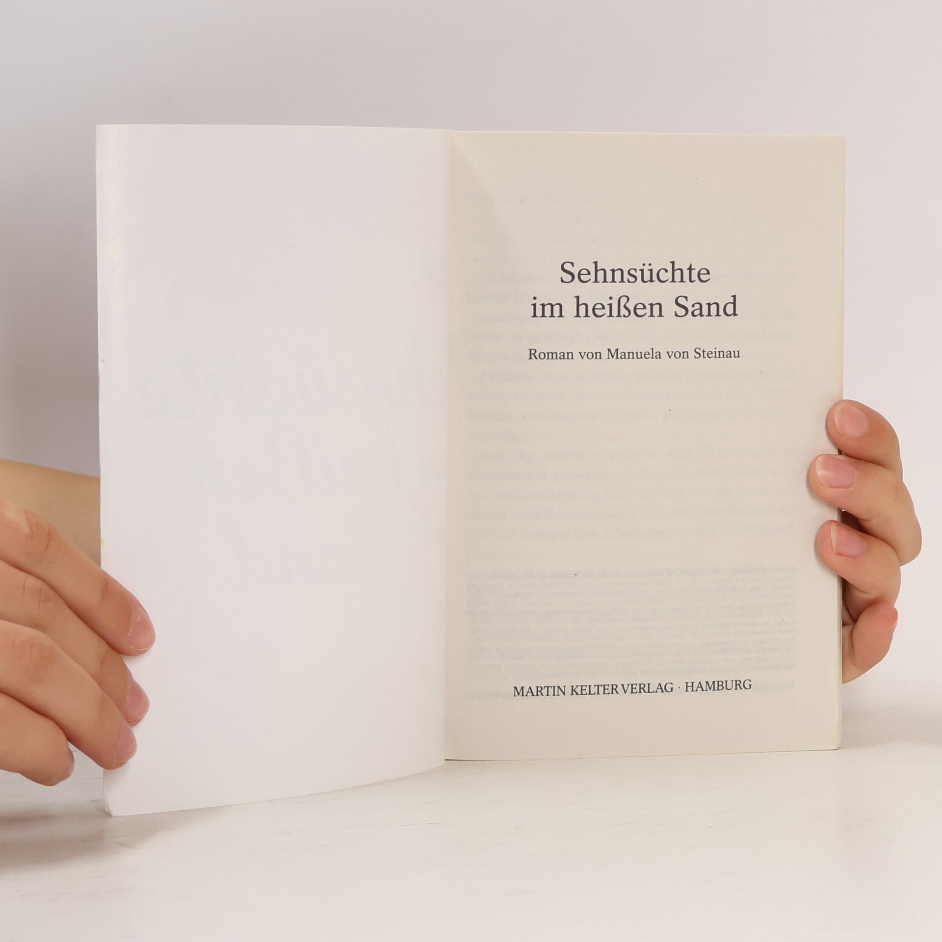 Manuela Von Steinau Sehnsüchte im heißen Sand