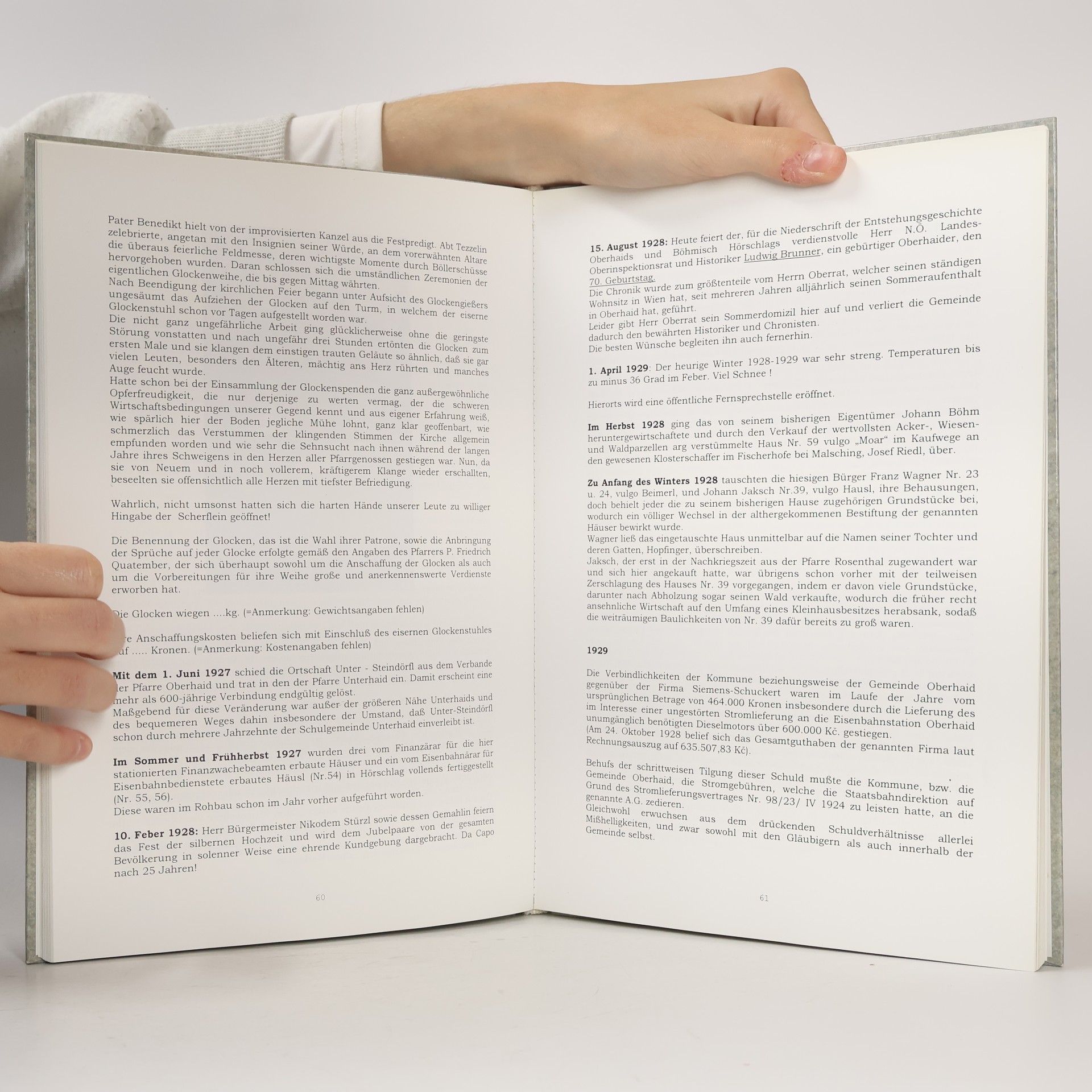 Franz Denkmayr Gedenkbuch für die Pfarrgemeinde Oberhaid