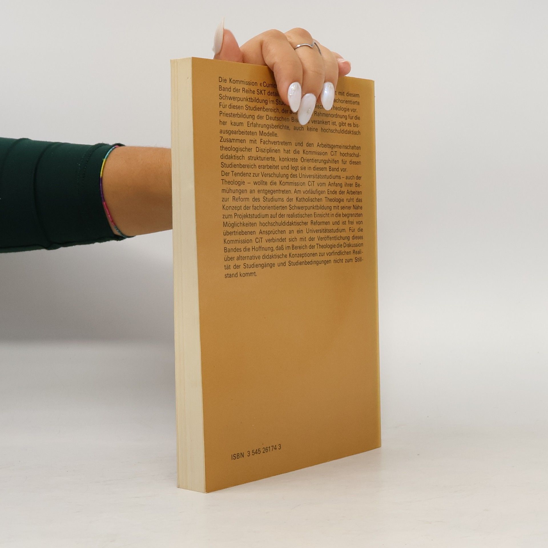 Kommission «Curricula in Theologie» des Westdeutschen Fakultätentages SKT Studium Katholische Theologie - 6: Fachorientierte Schwerpunktbildung