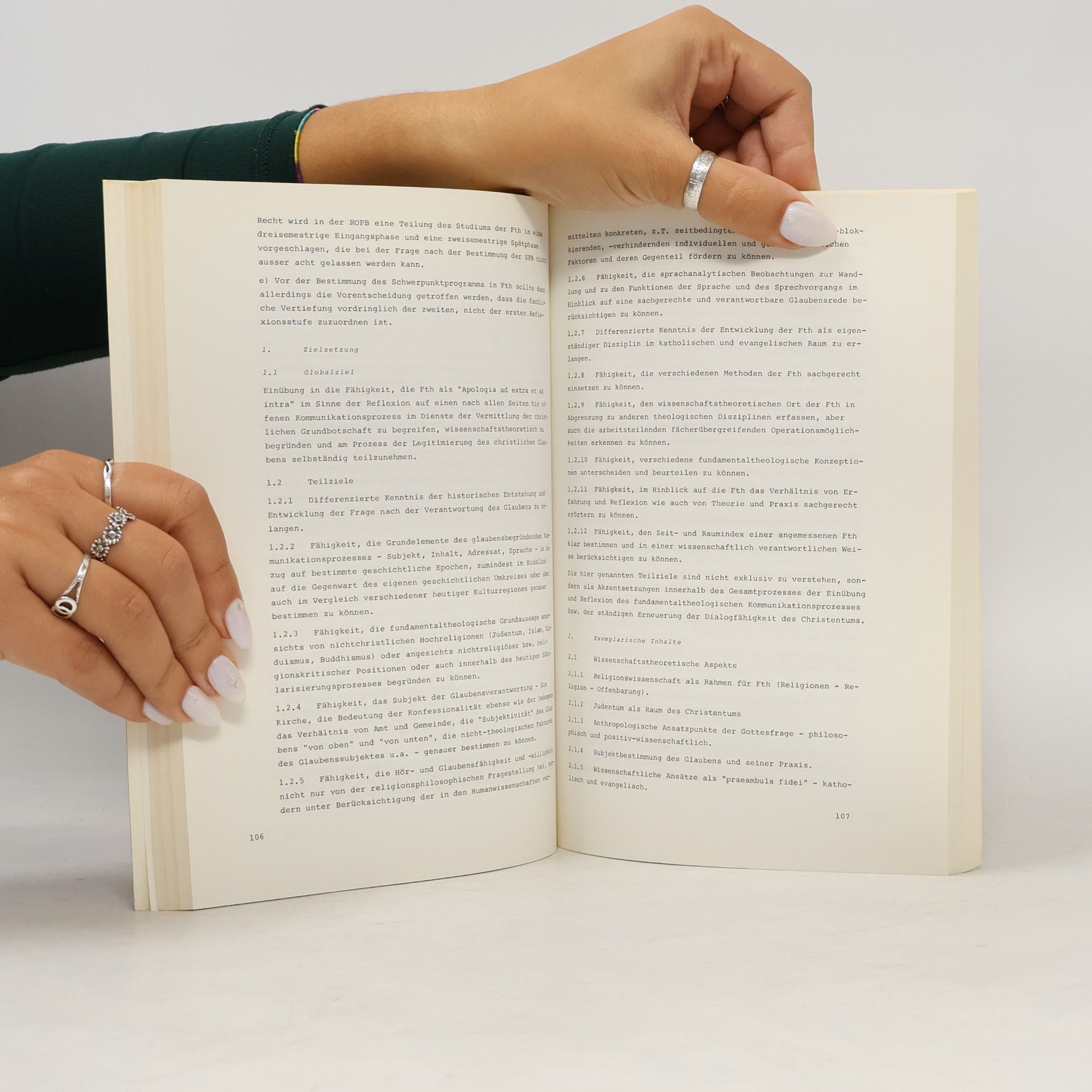 Kommission «Curricula in Theologie» des Westdeutschen Fakultätentages SKT Studium Katholische Theologie - 6: Fachorientierte Schwerpunktbildung