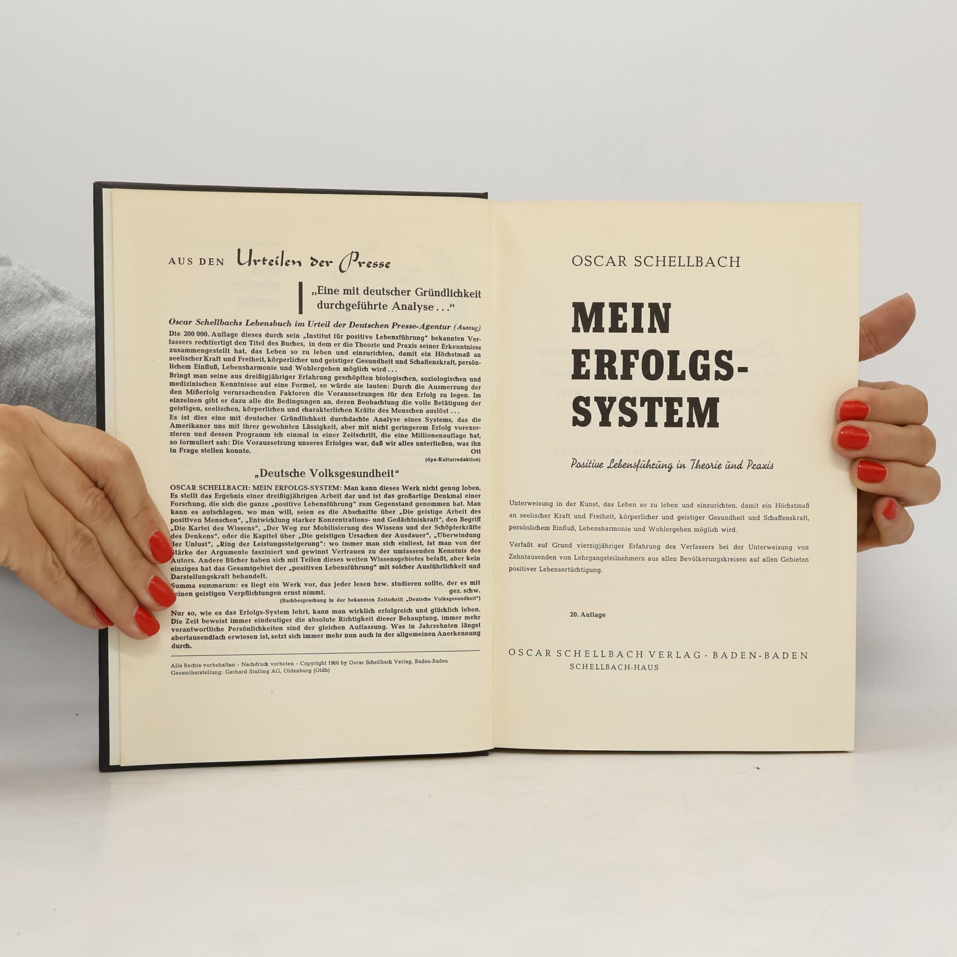 Oscar Schellbach Mein Erfolgs-System