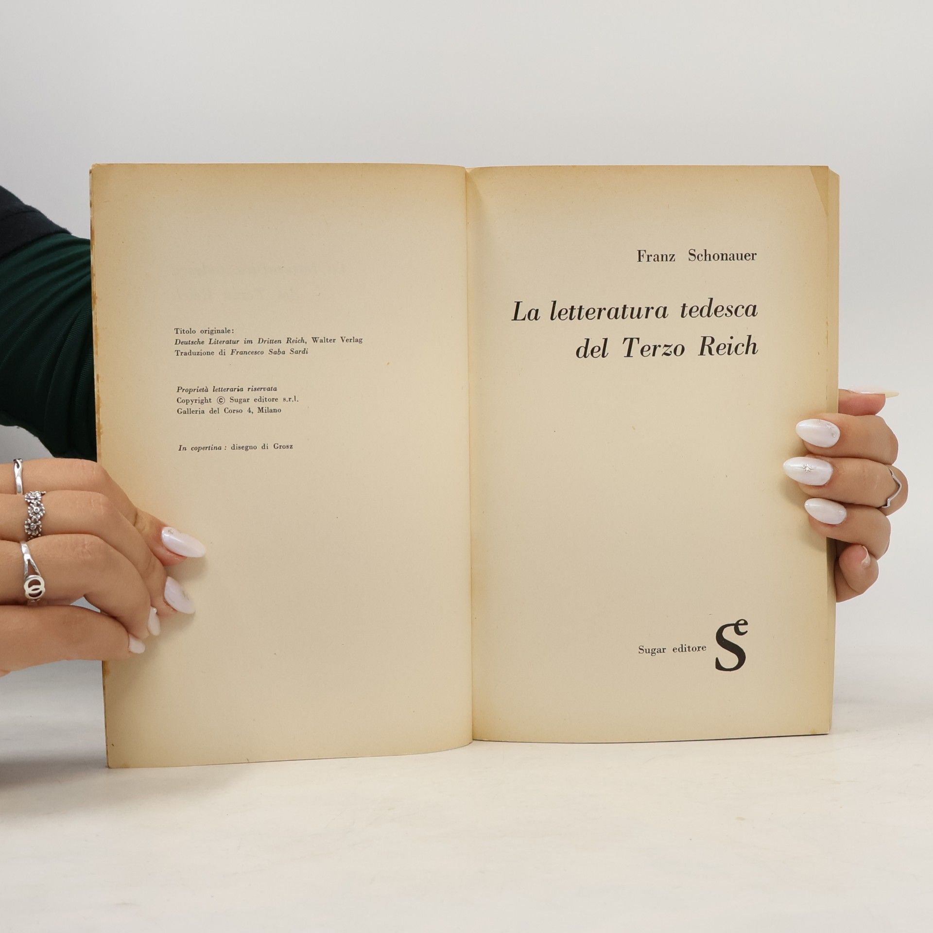 Franz Schonauer La letteratura tedesca del Terzo Reich