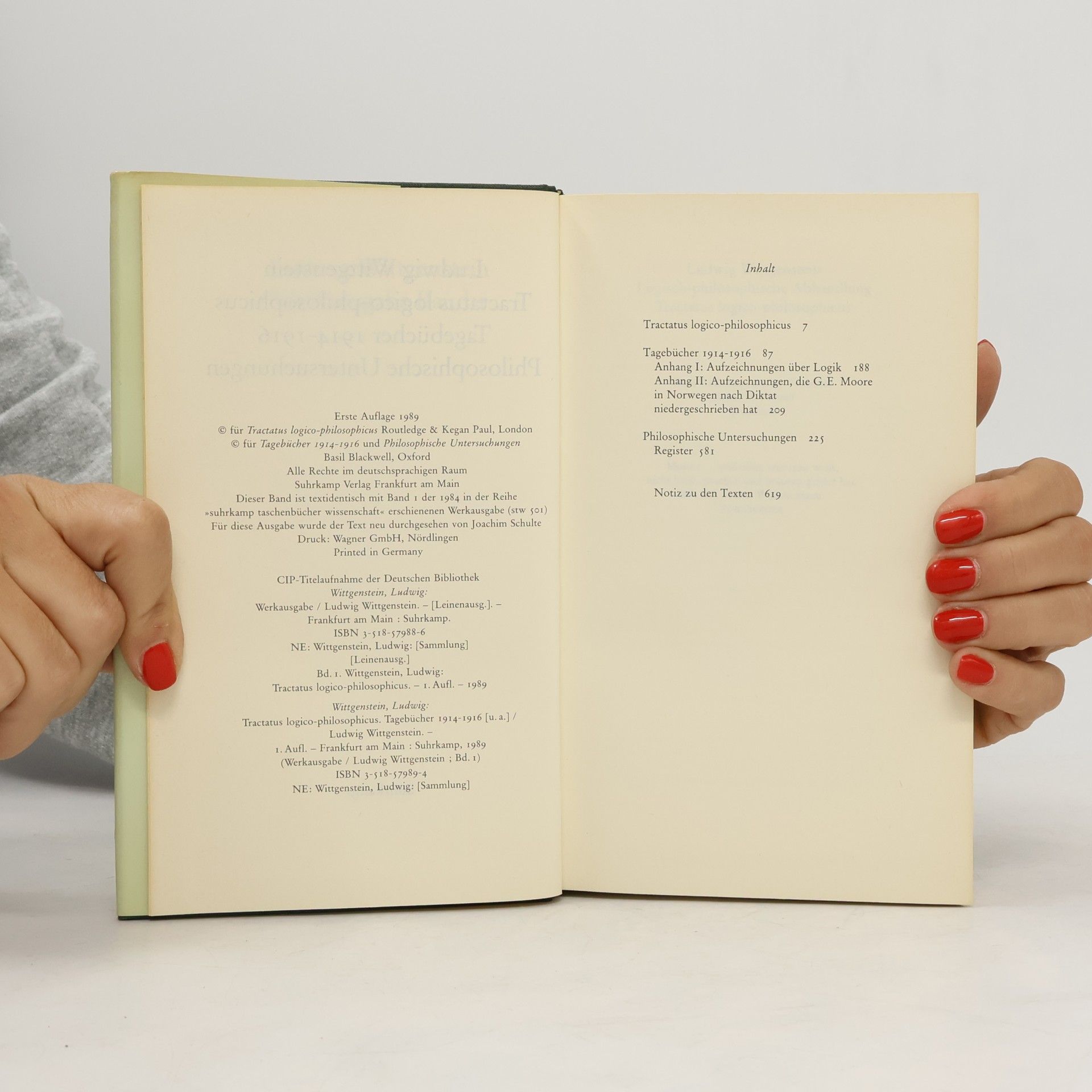 Ludwig Wittgenstein Werkausgabe - 1: Tractatus logico-philosophicus