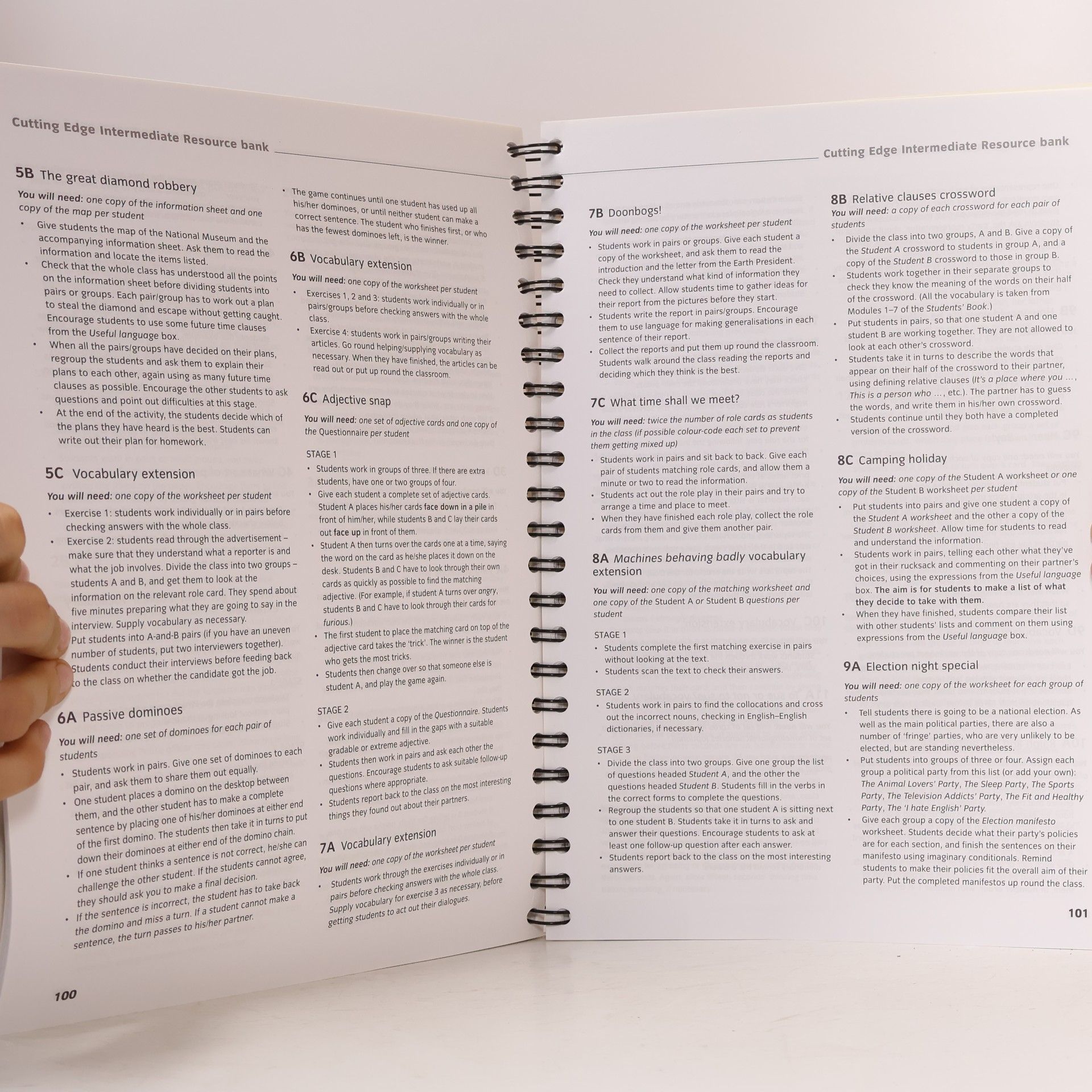 Sarah Cunningham New Cutting Edge : intermediate : teacher's resource book