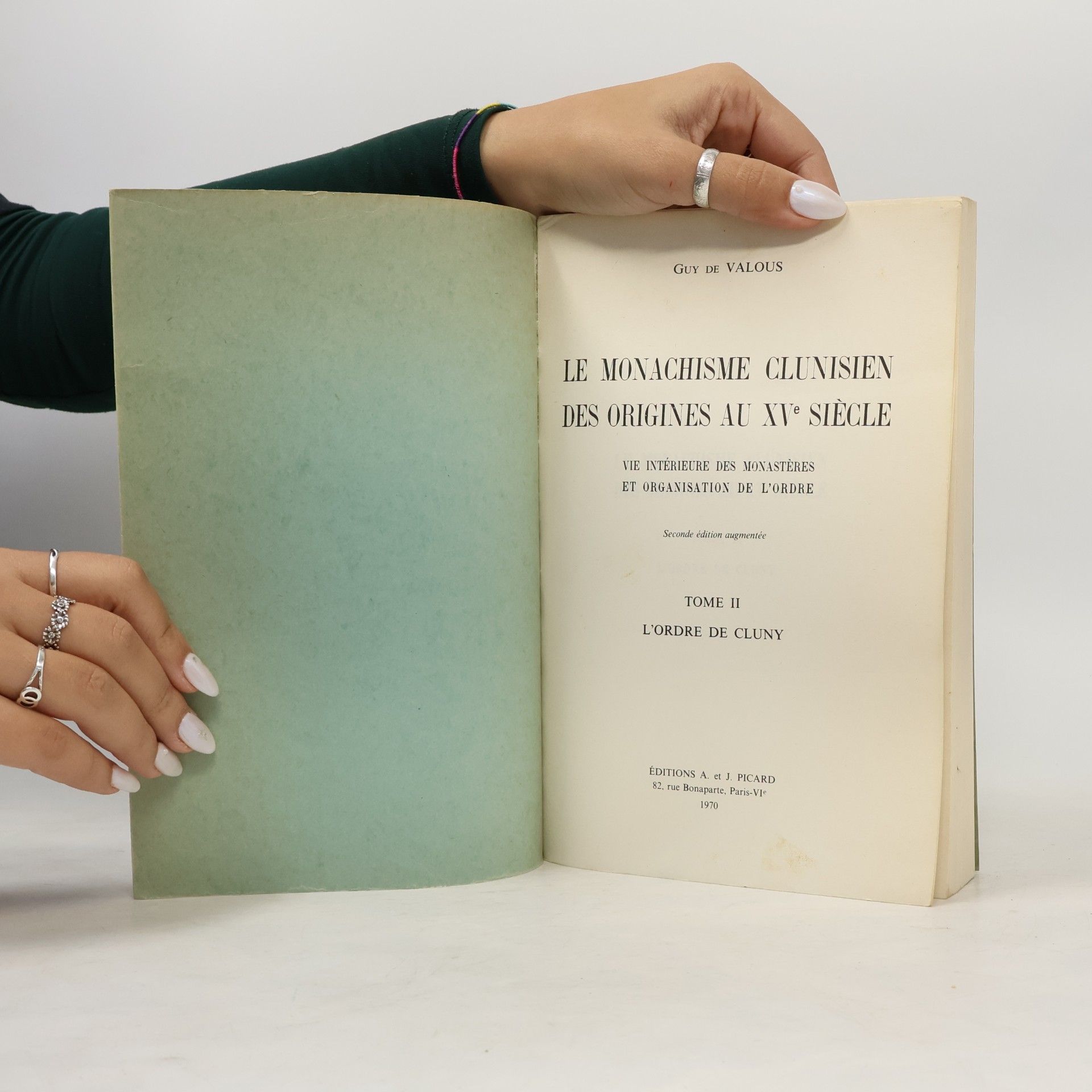 Guy De Valous Le monachisme clunisien des origines au XVe siècle