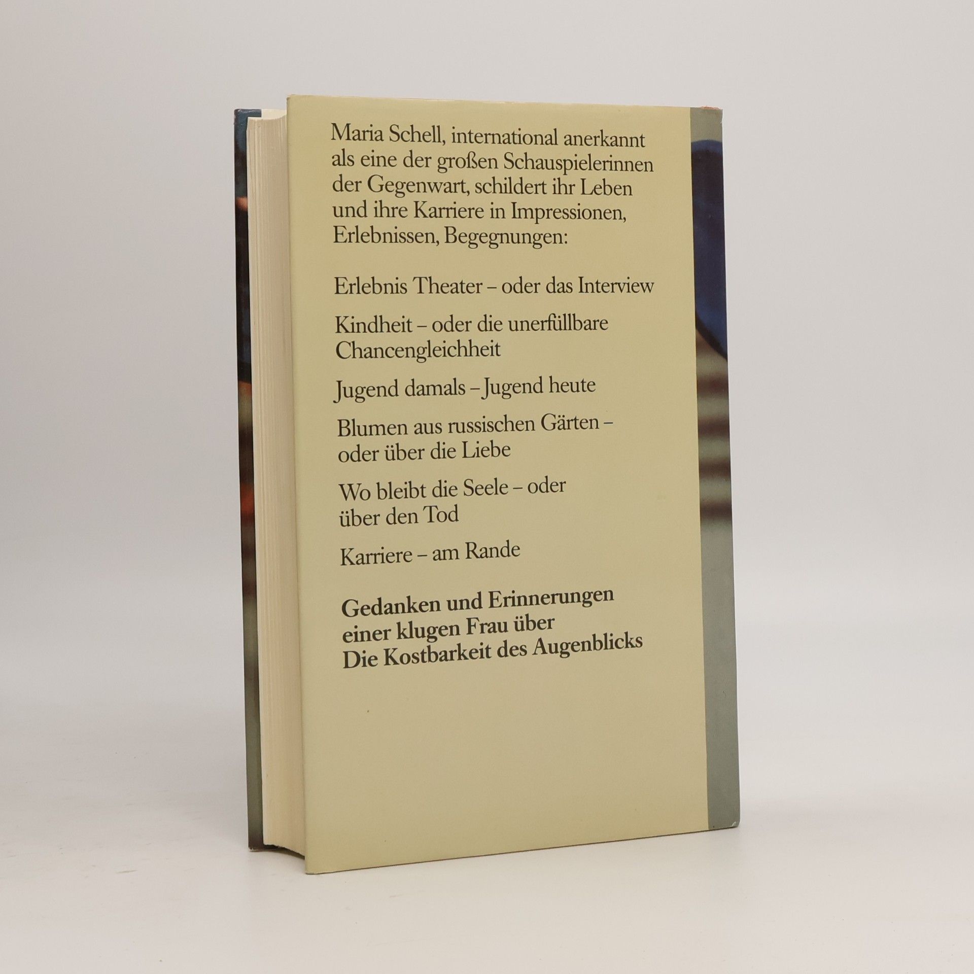 Maria Schell Die Kostbarkeit des Augenblicks