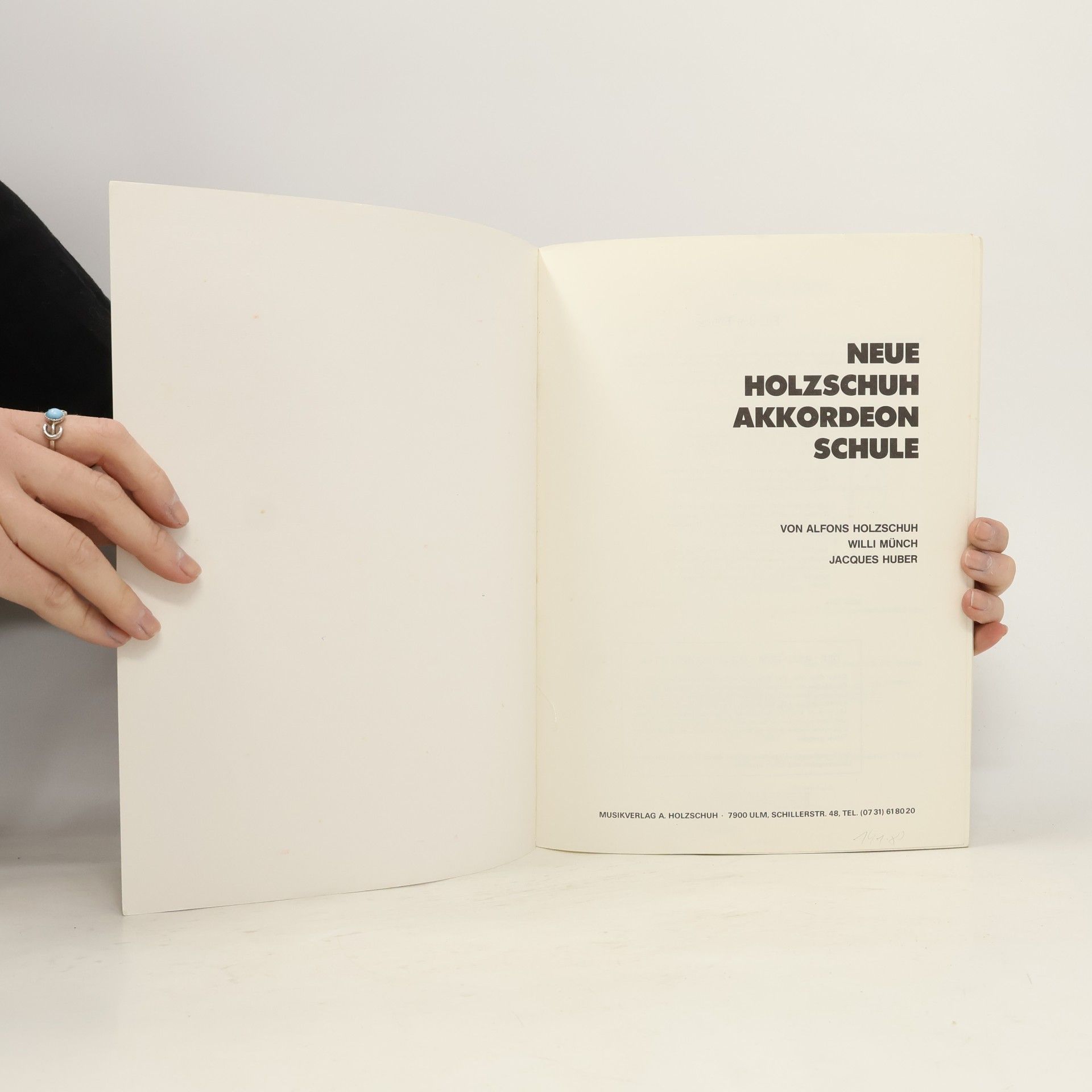 Alfons Holzschuh Neue Holzschuh Akkordeon Schule 1.