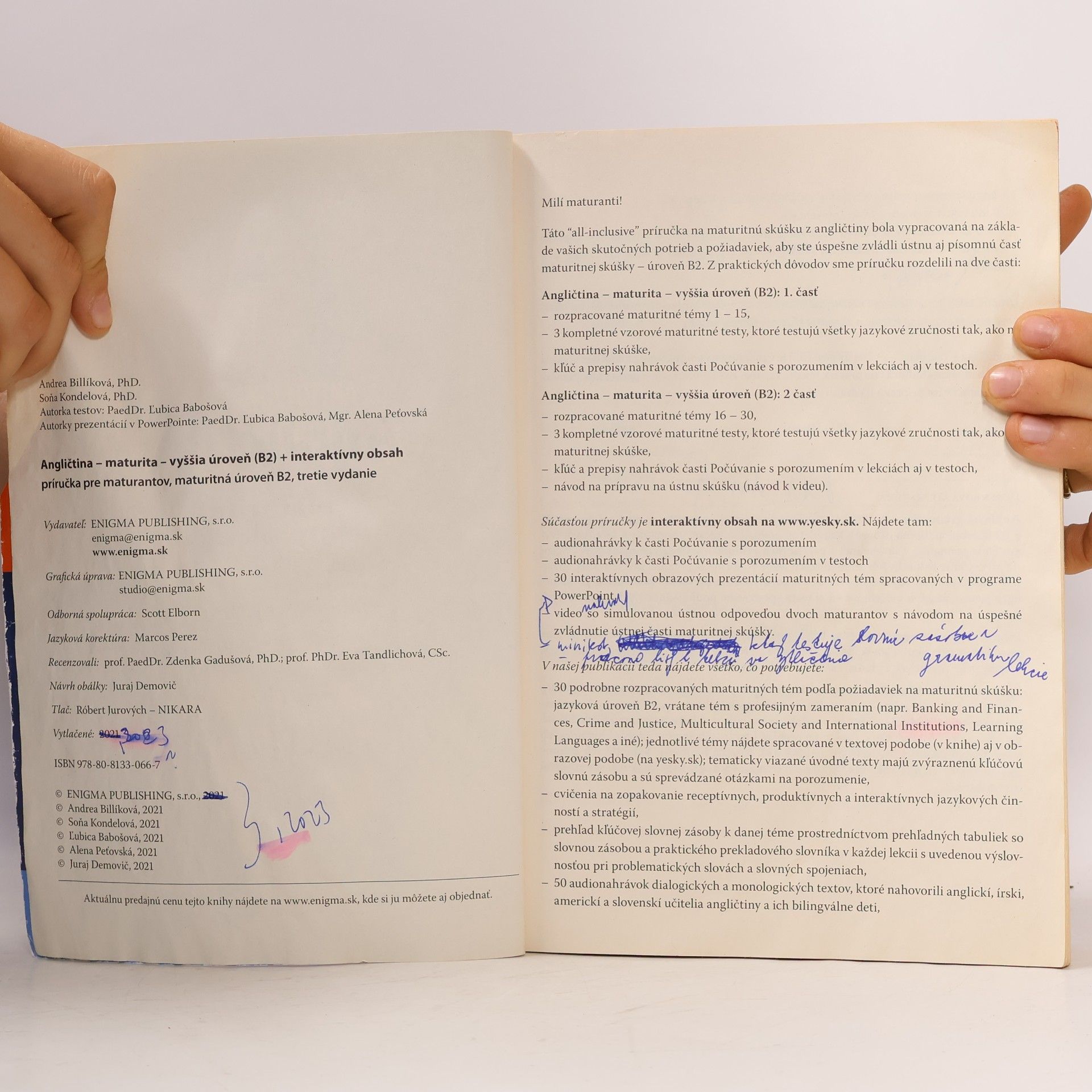 Andrea Billíková Yes! Maturita - Angličtina - Vyššia úroveň 1. díl