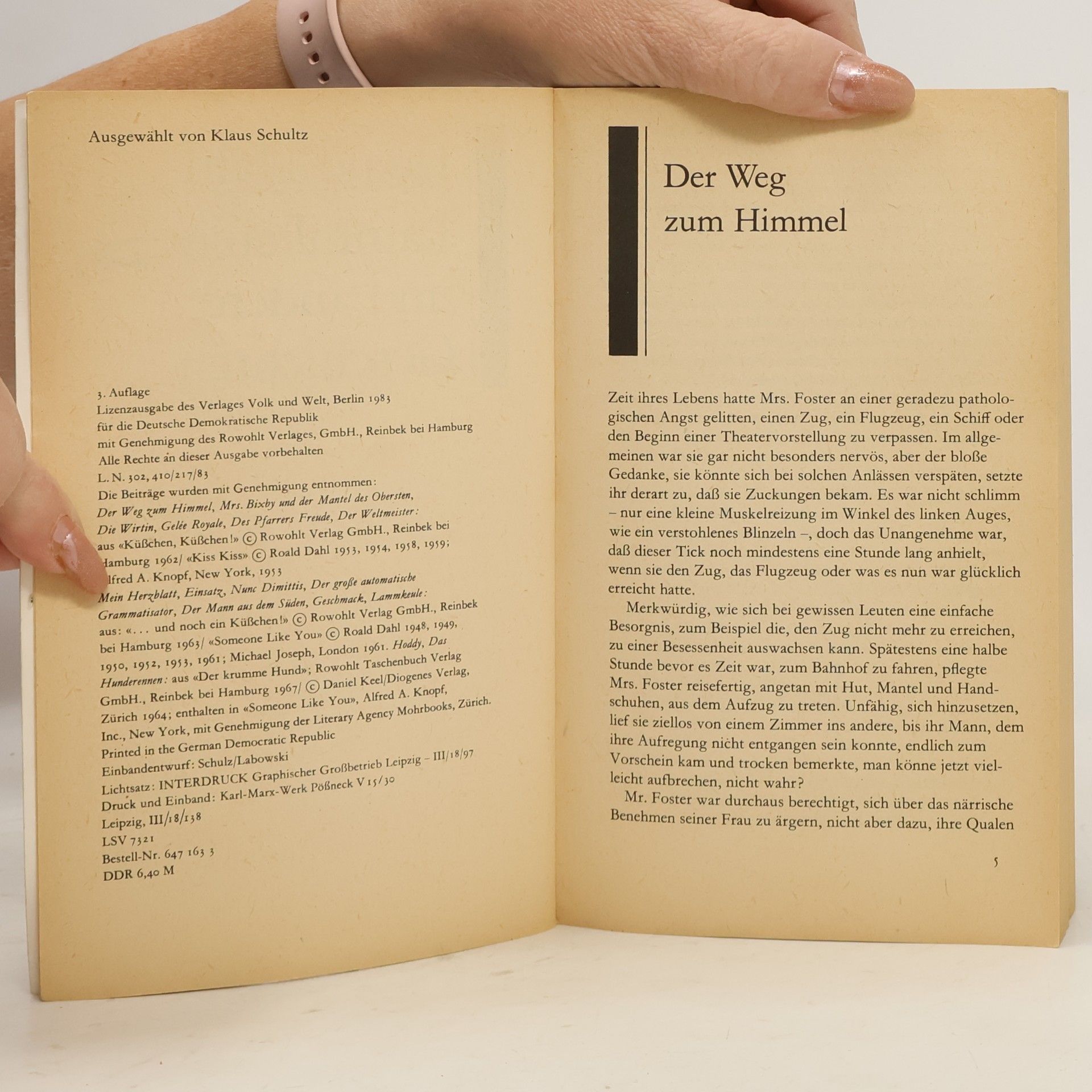Roald Dahl Lammkeule und andere Geschichten