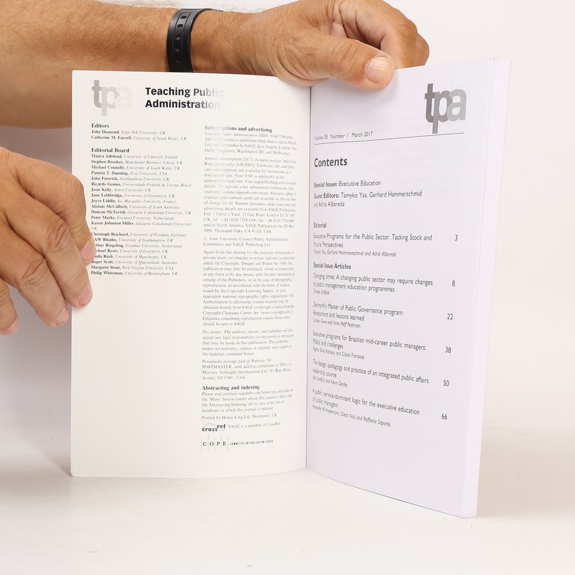 Autorenkollektiv Teaching Public Administration. Vol. 35, Number 1
