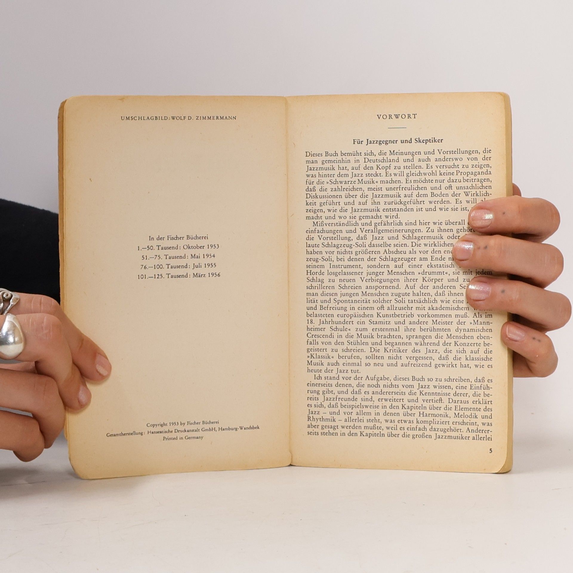 Joachim Ernst Berendt Das Jazzbuch