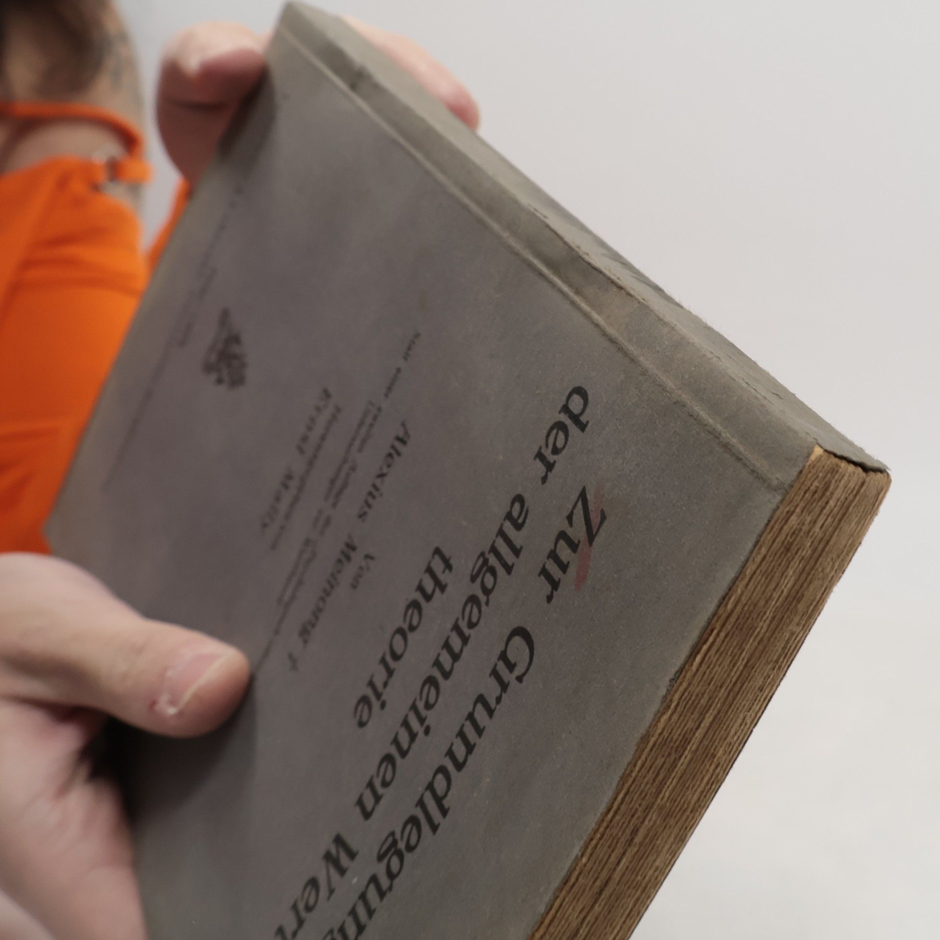 Alexius Meinong Zur Grundlegung der allgemeinen Werttheorie