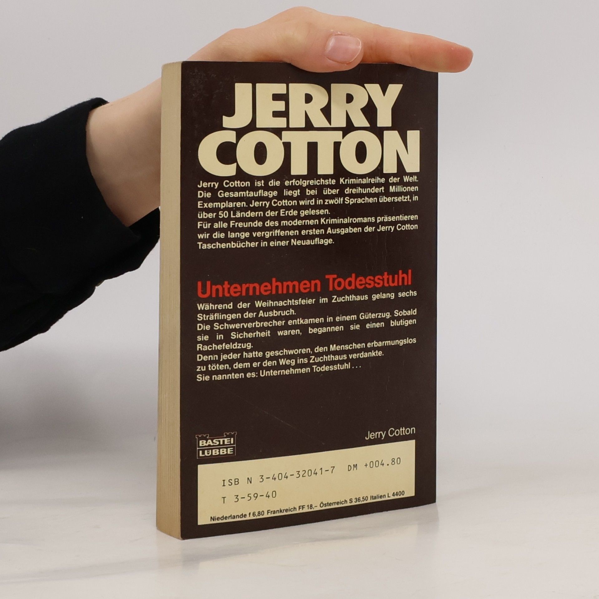 Jerry Cotton Unternehmen Todesstuhl