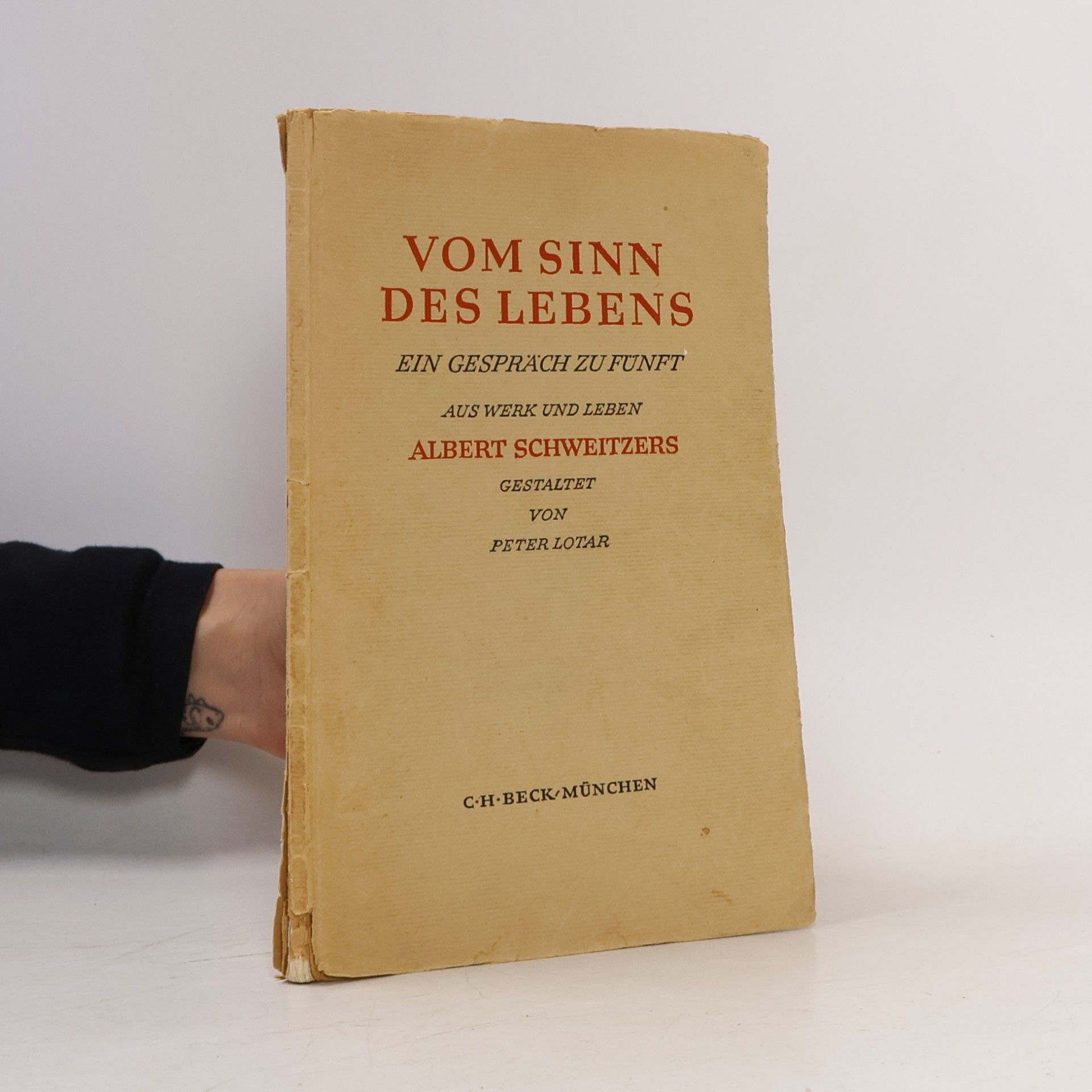 Peter Lotar Vom Sinn des Lebens. Ein Gespräch zu Fünft