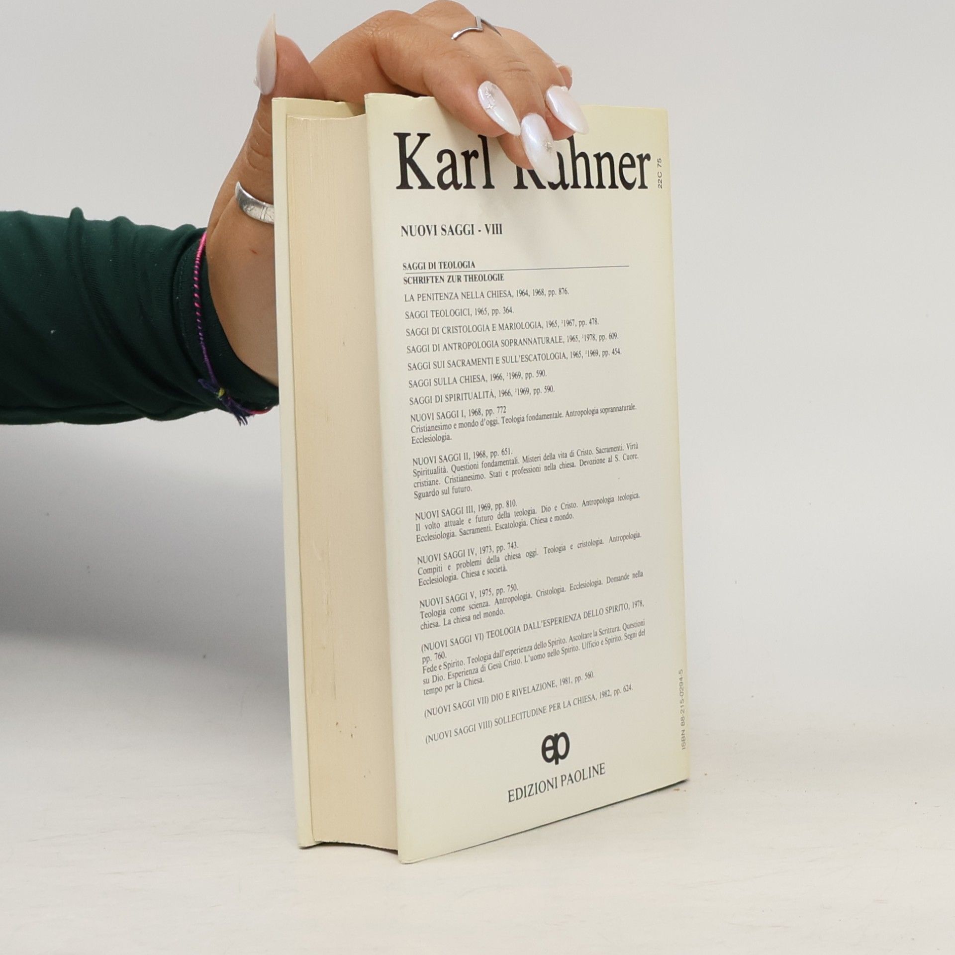 Karl Rahner Nuovi saggi - 8: Sollecitudine per la Chiesa